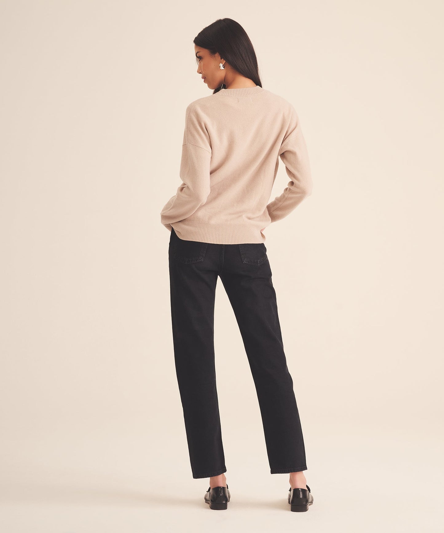 Signature Cashmere Embroidered Heart Sweater