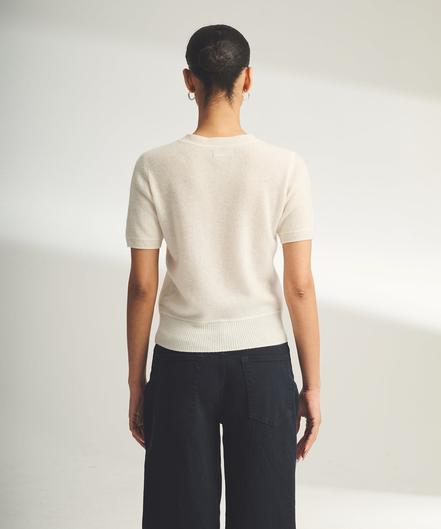 Lightweight Cashmere Short Sleeve Sweater