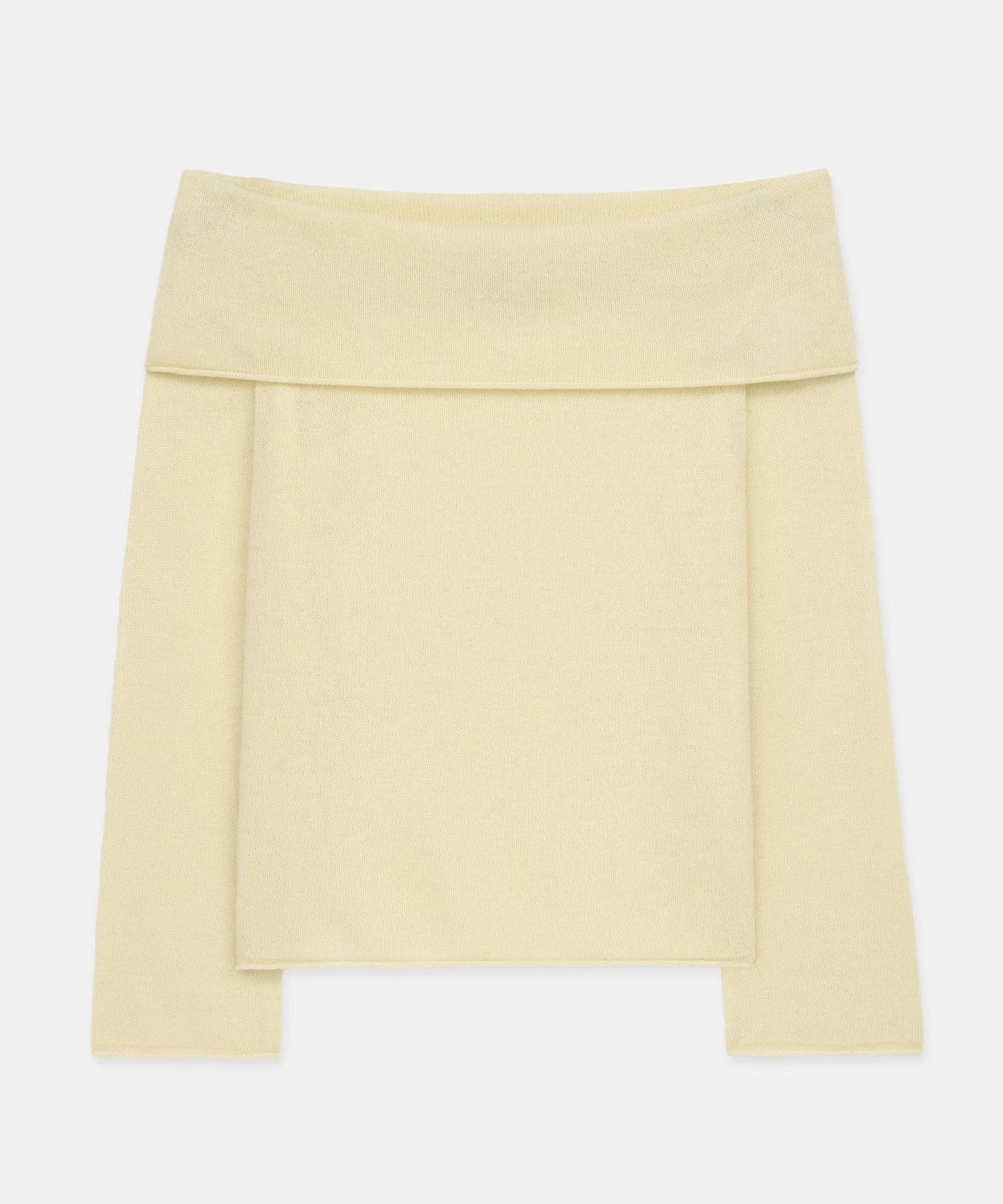 Lightweight Cashmere Off The Shoulder Top