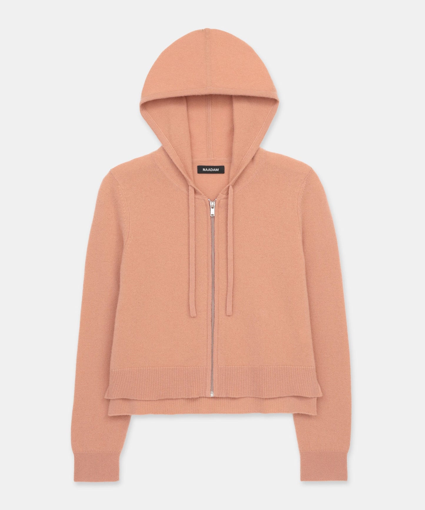 Signature Cashmere Cropped Zip Up Hoodie