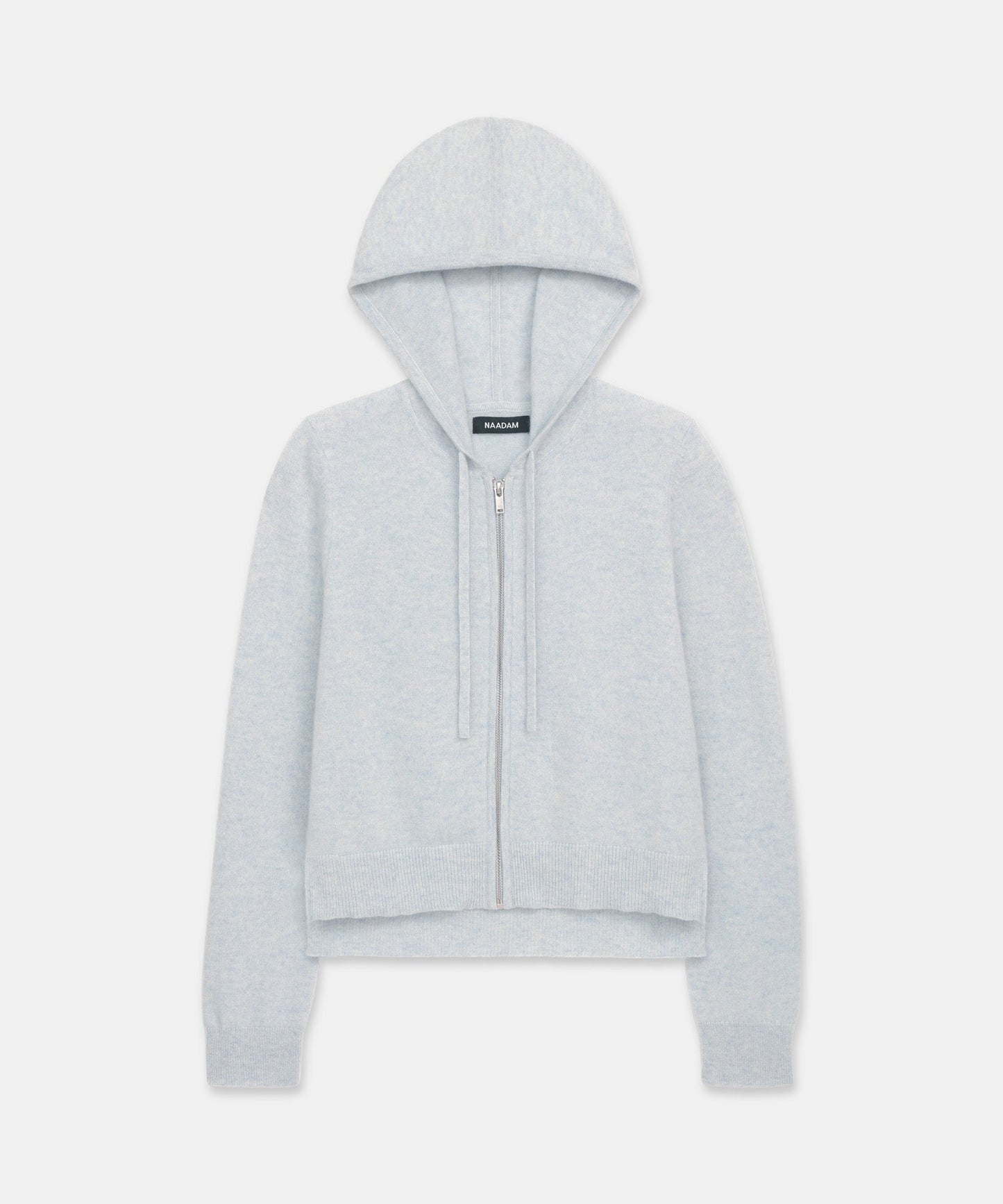 Signature Cashmere Cropped Zip Up Hoodie