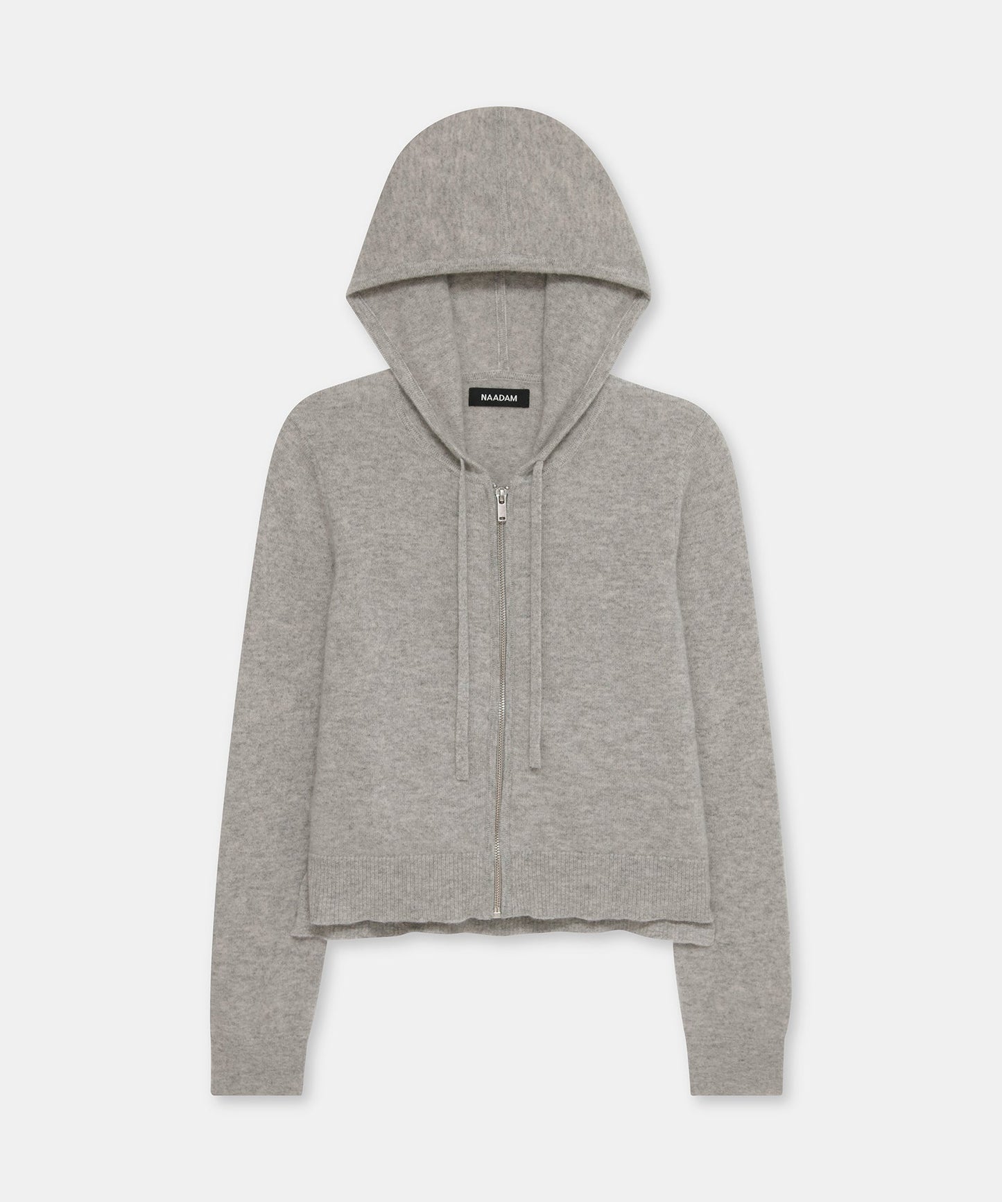Signature Cashmere Cropped Zip Up Hoodie