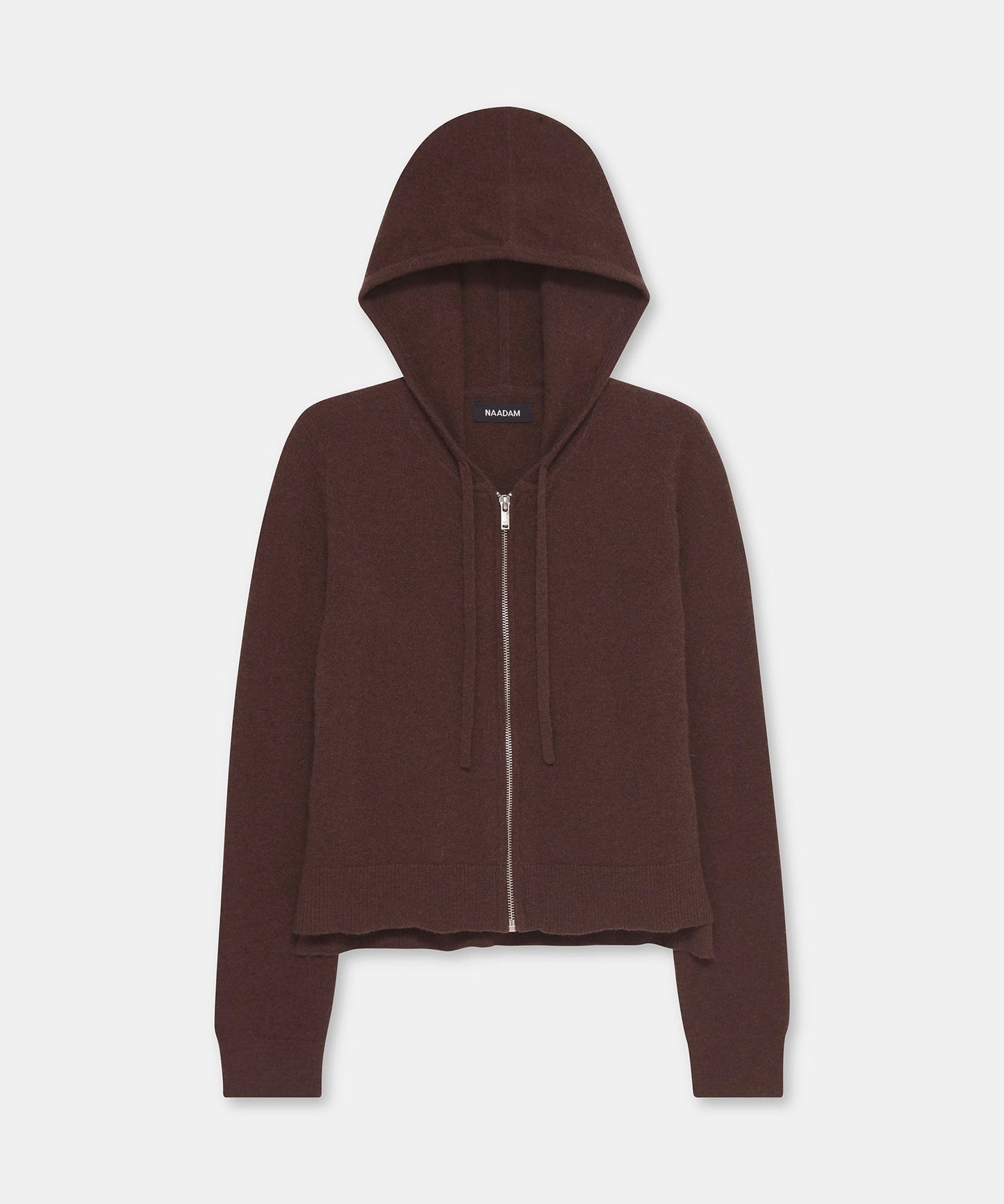 Signature Cashmere Cropped Zip Up Hoodie