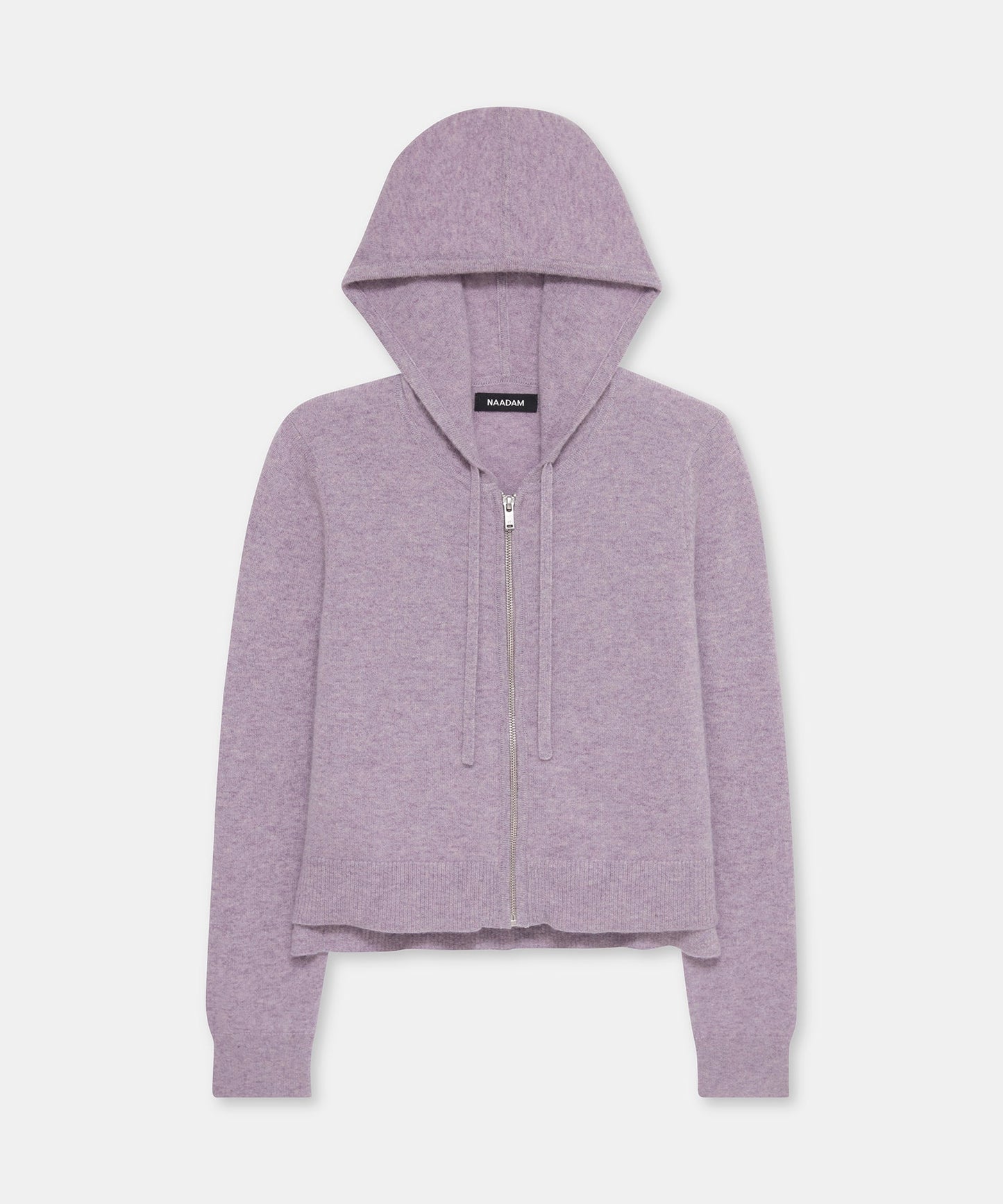 Signature Cashmere Cropped Zip Up Hoodie