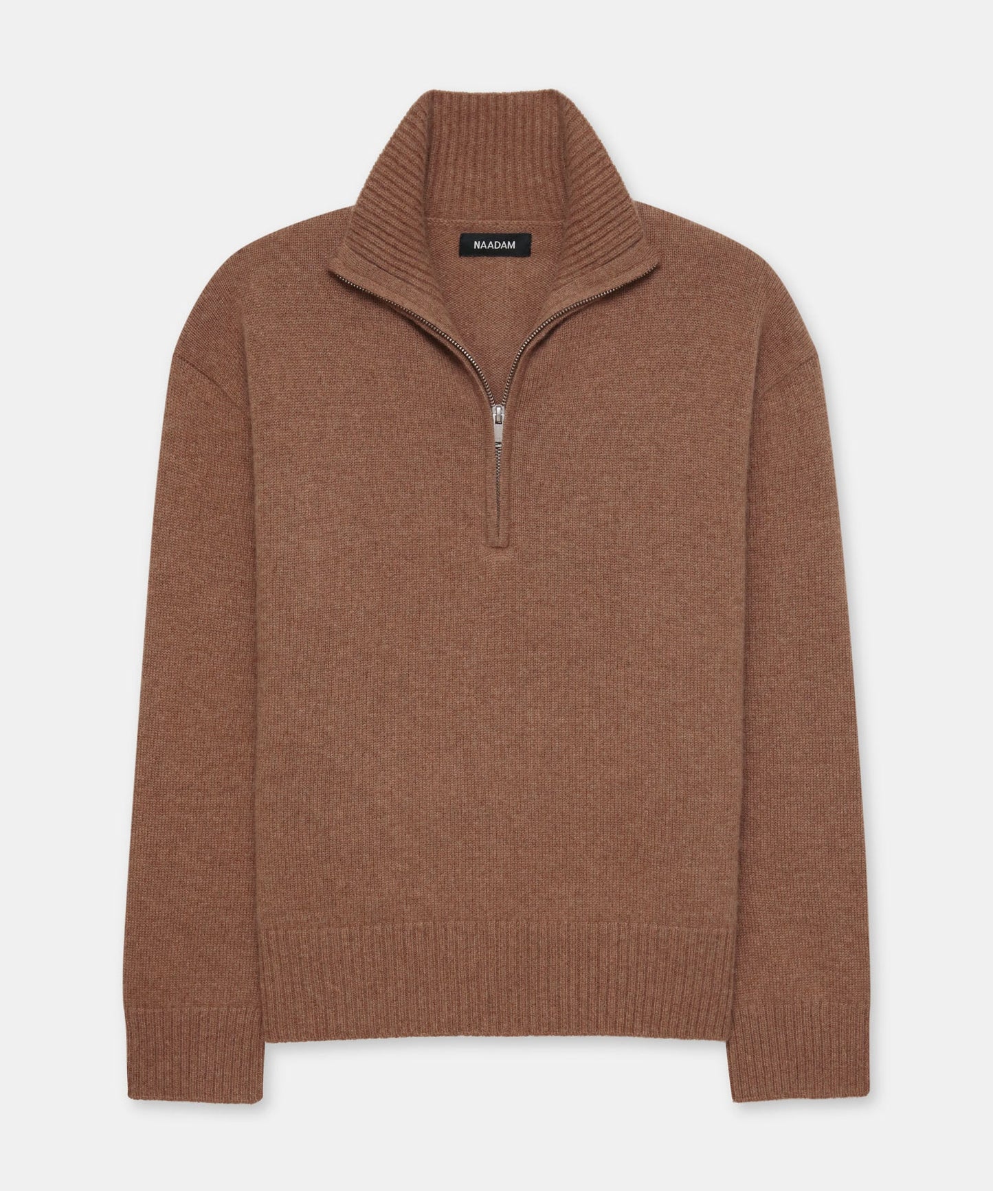 Luxe Cashmere High Neck Quarter Zip