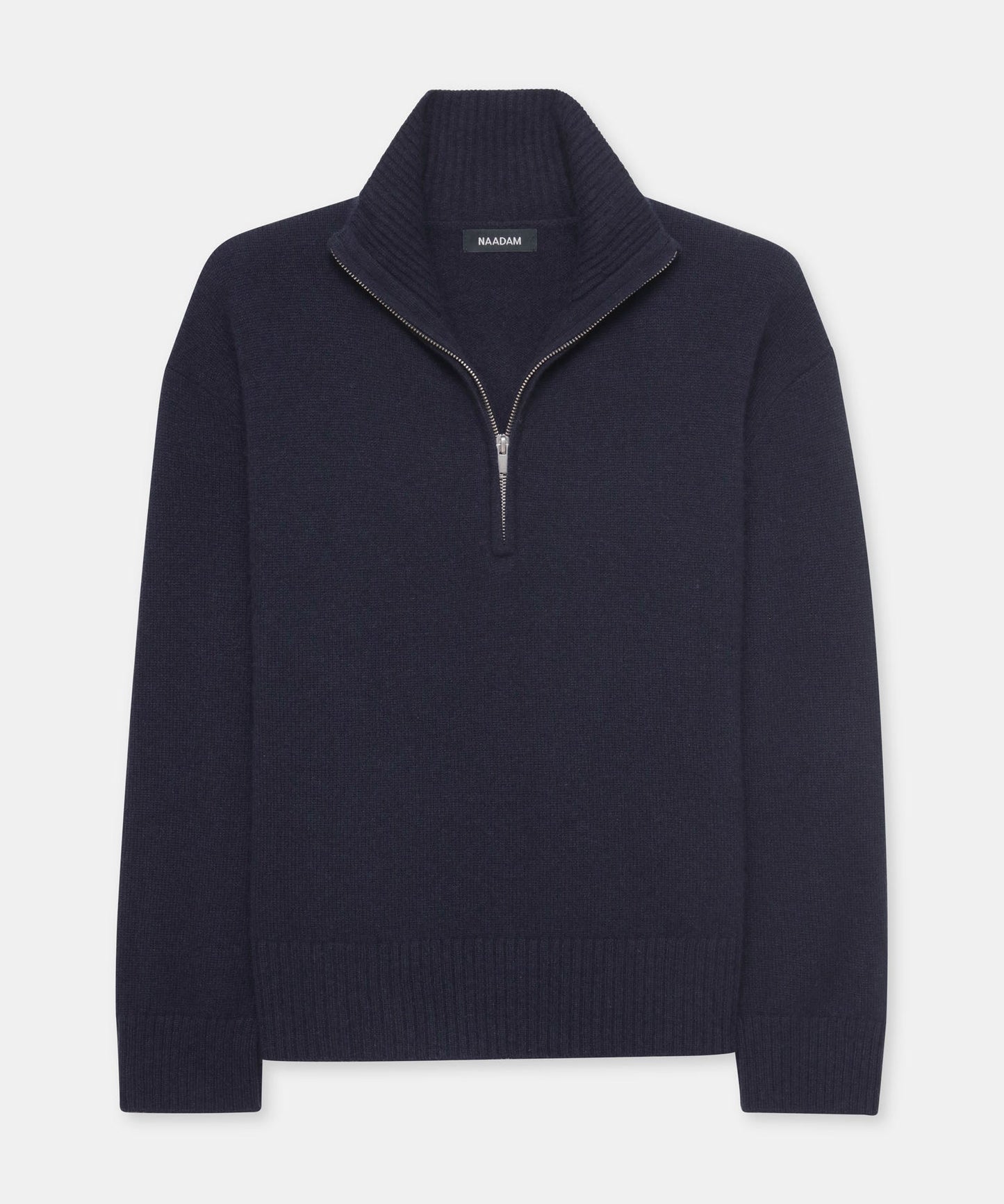 Luxe Cashmere High Neck Quarter Zip