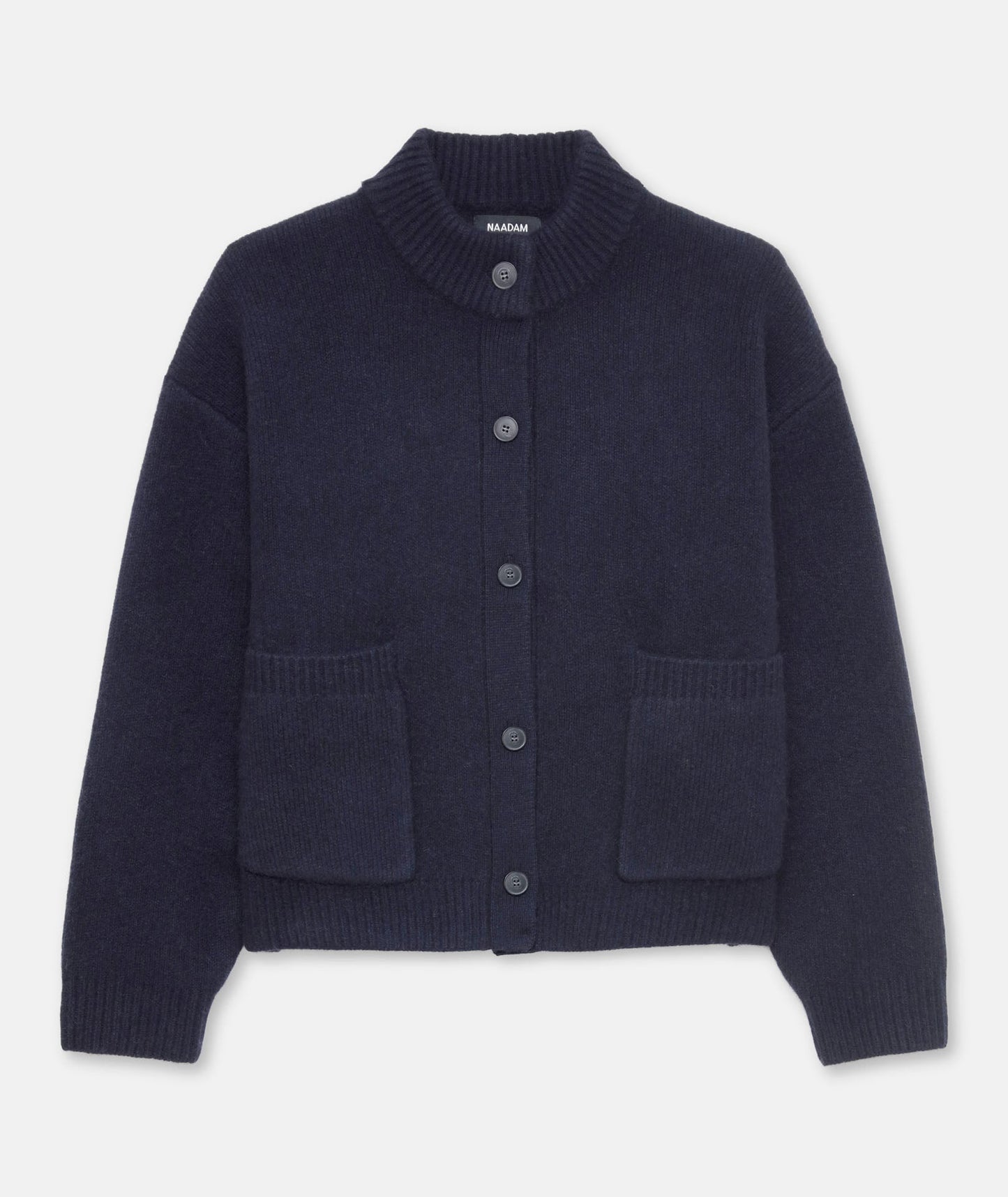 Ultra Luxe Cashmere High Neck Cardigan