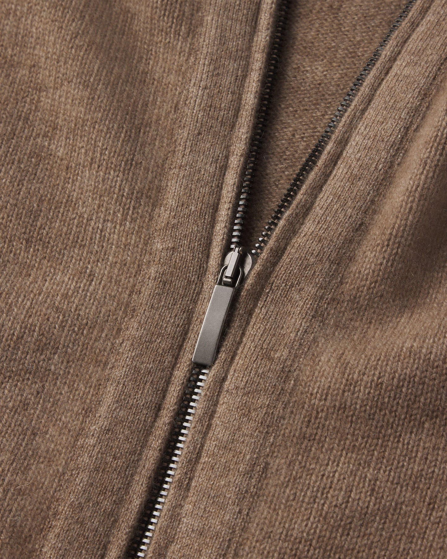 Cashmere Zip Up Cardigan