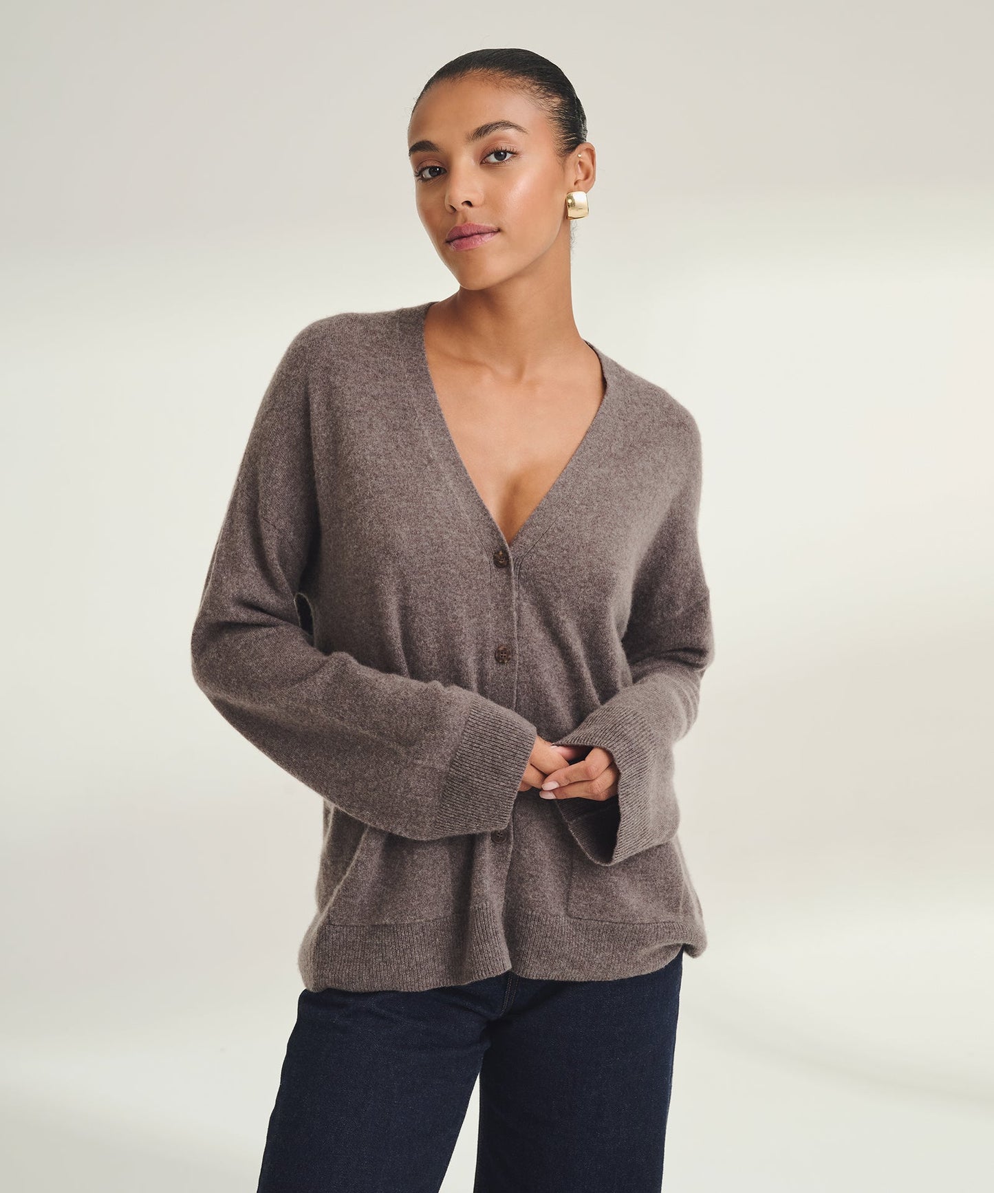 Signature Cashmere Boxy Cardigan