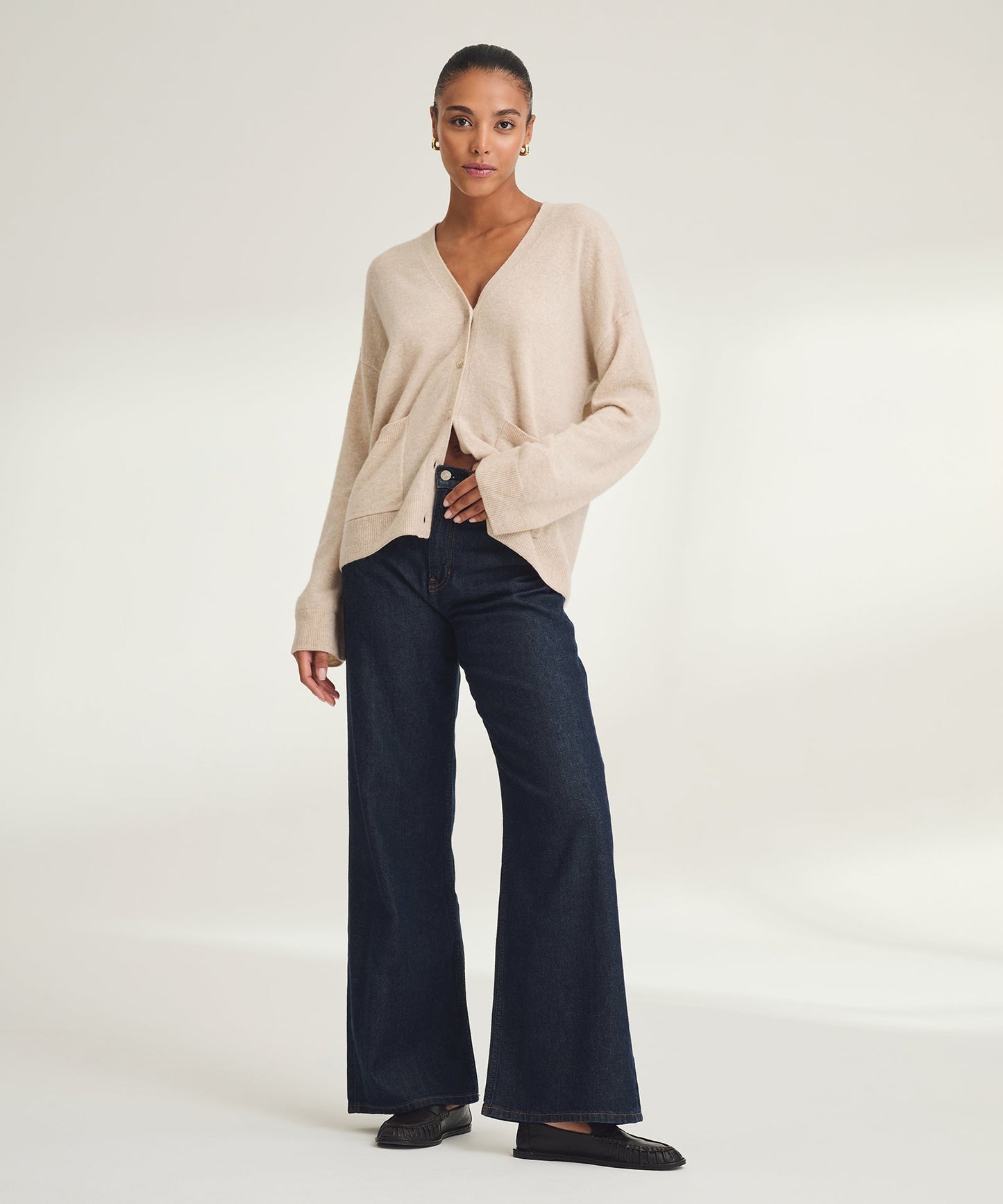 Signature Cashmere Boxy Cardigan
