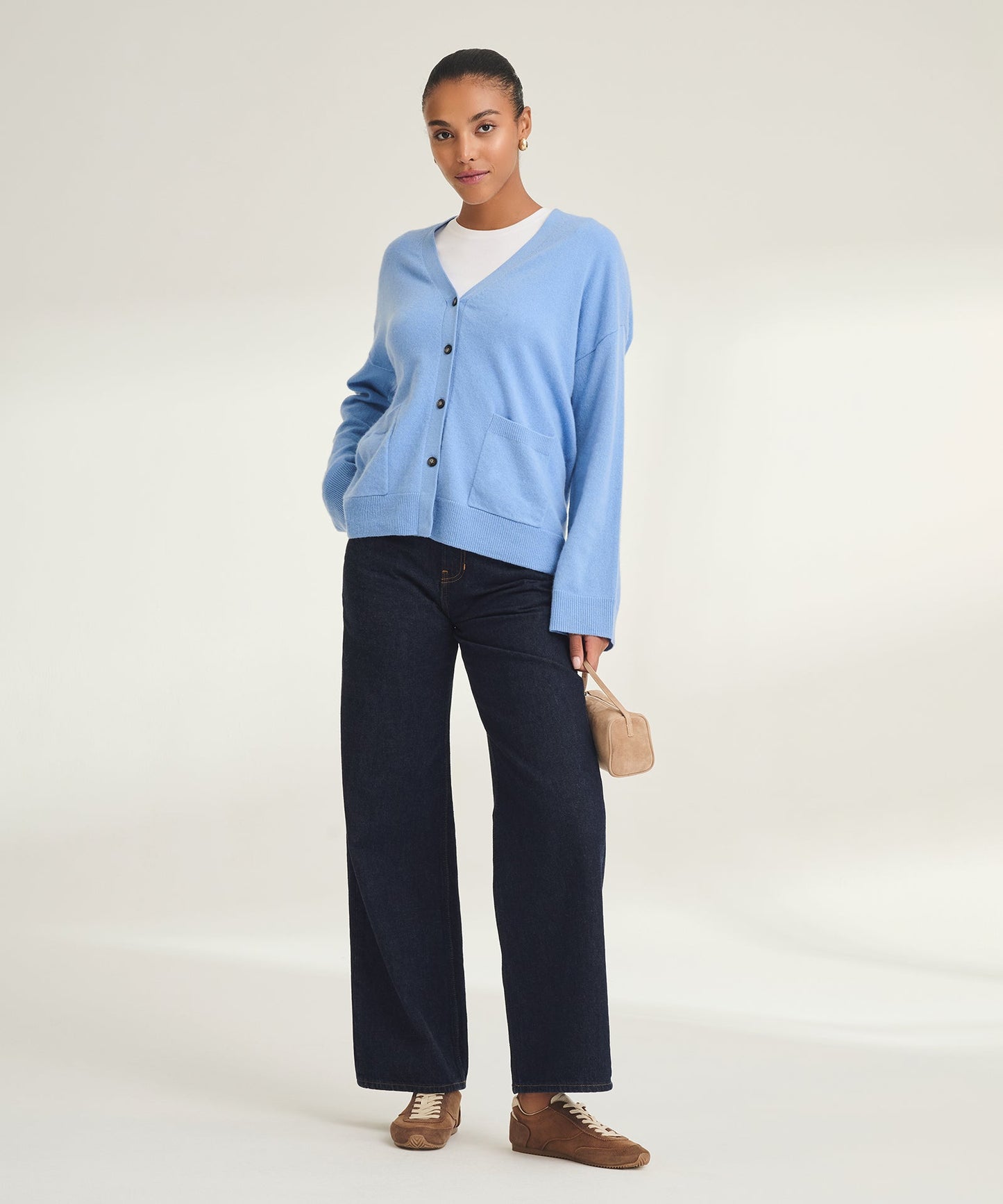 Signature Cashmere Boxy Cardigan