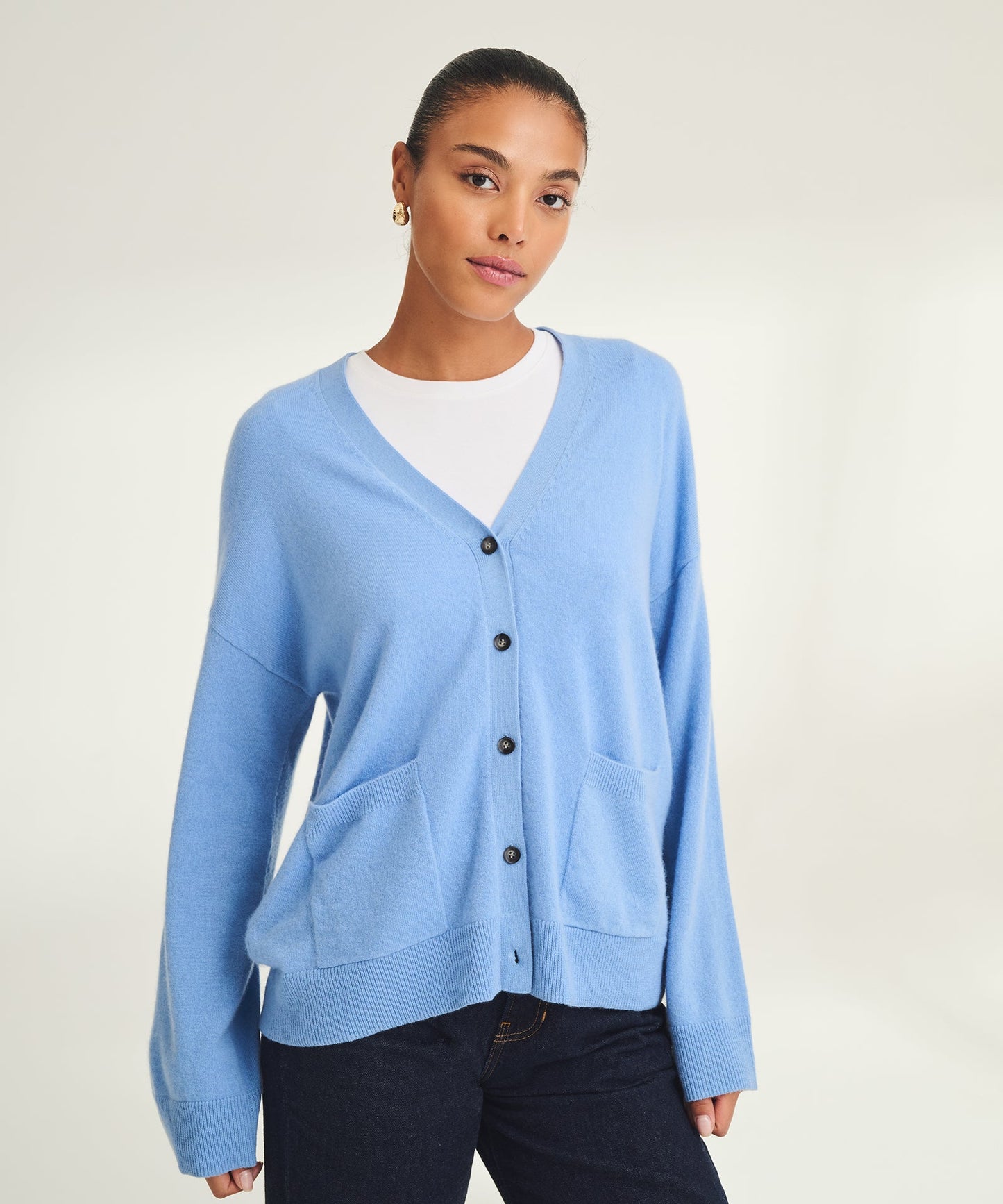 Signature Cashmere Boxy Cardigan
