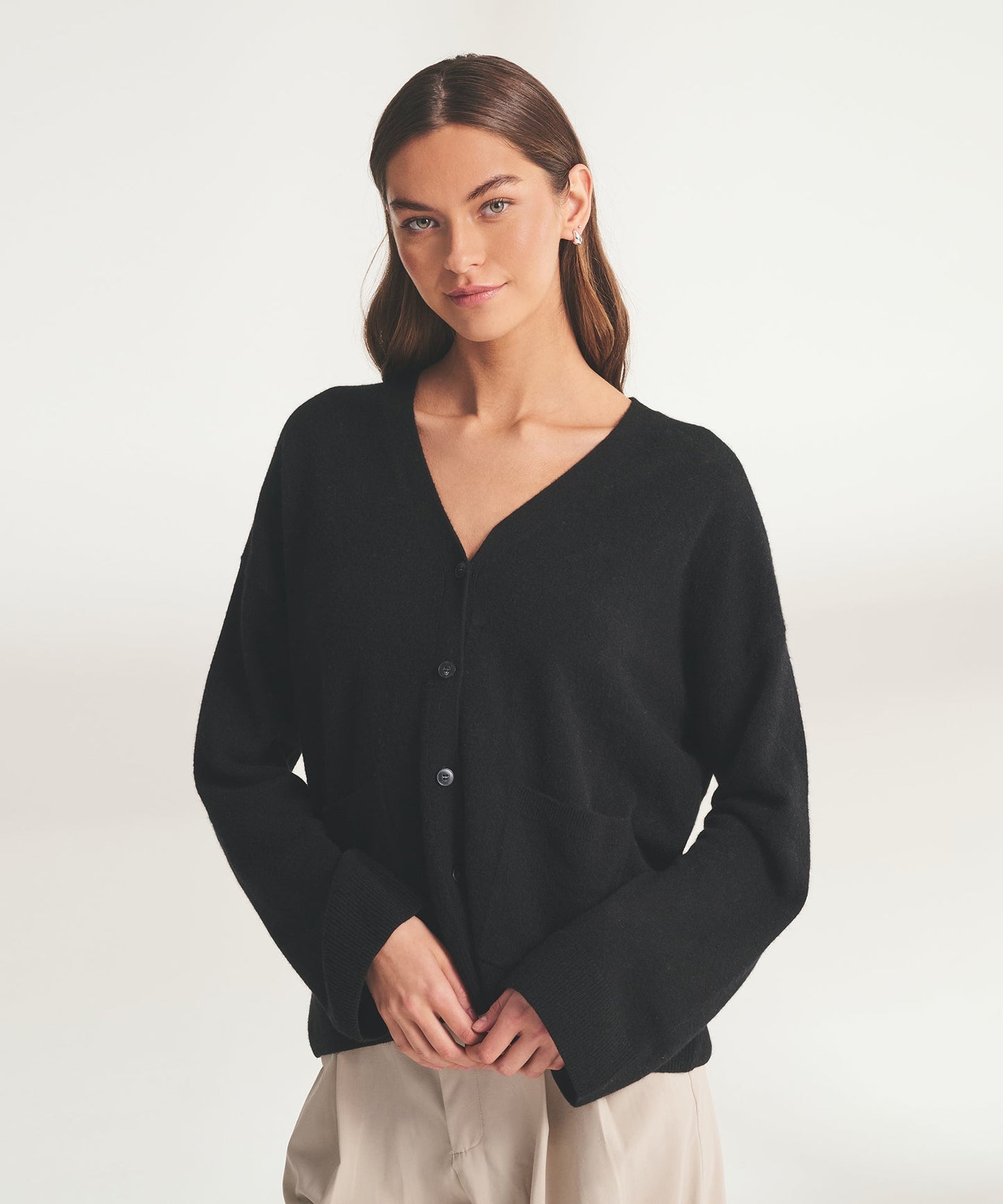 Signature Cashmere Boxy Cardigan