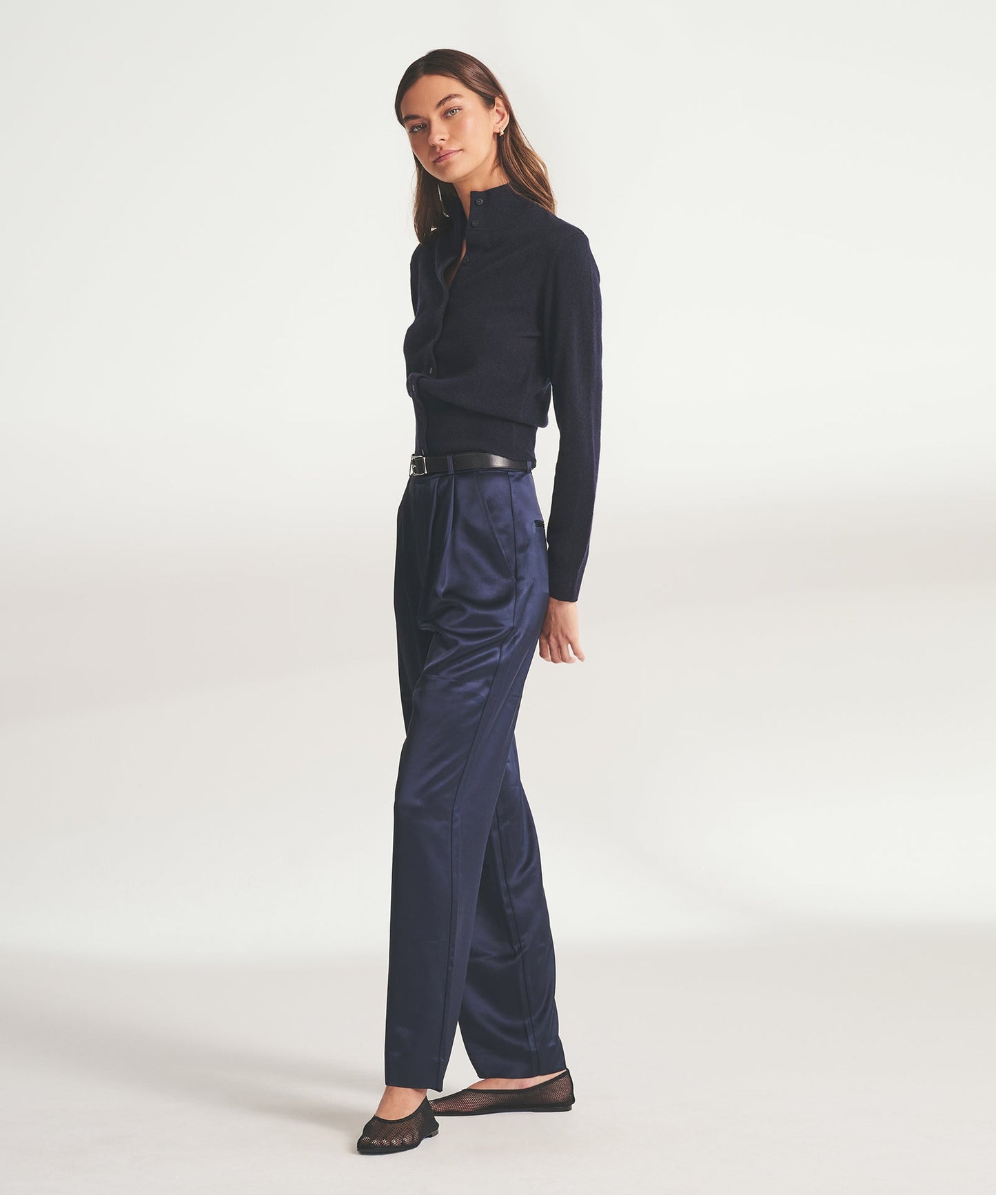 Signature Cashmere Cinched Waist Cardigan