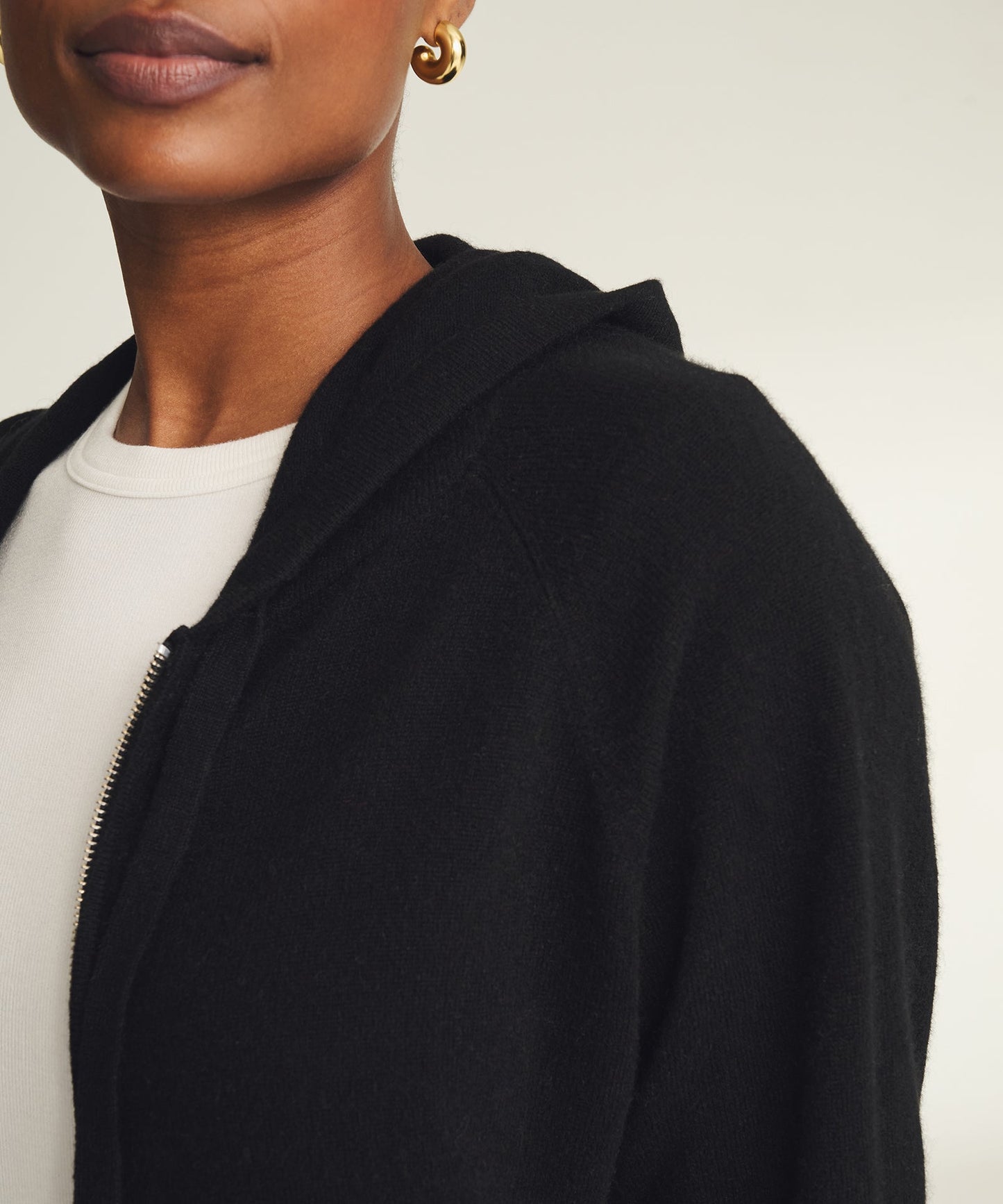 Signature Cashmere Zip Up Hoodie