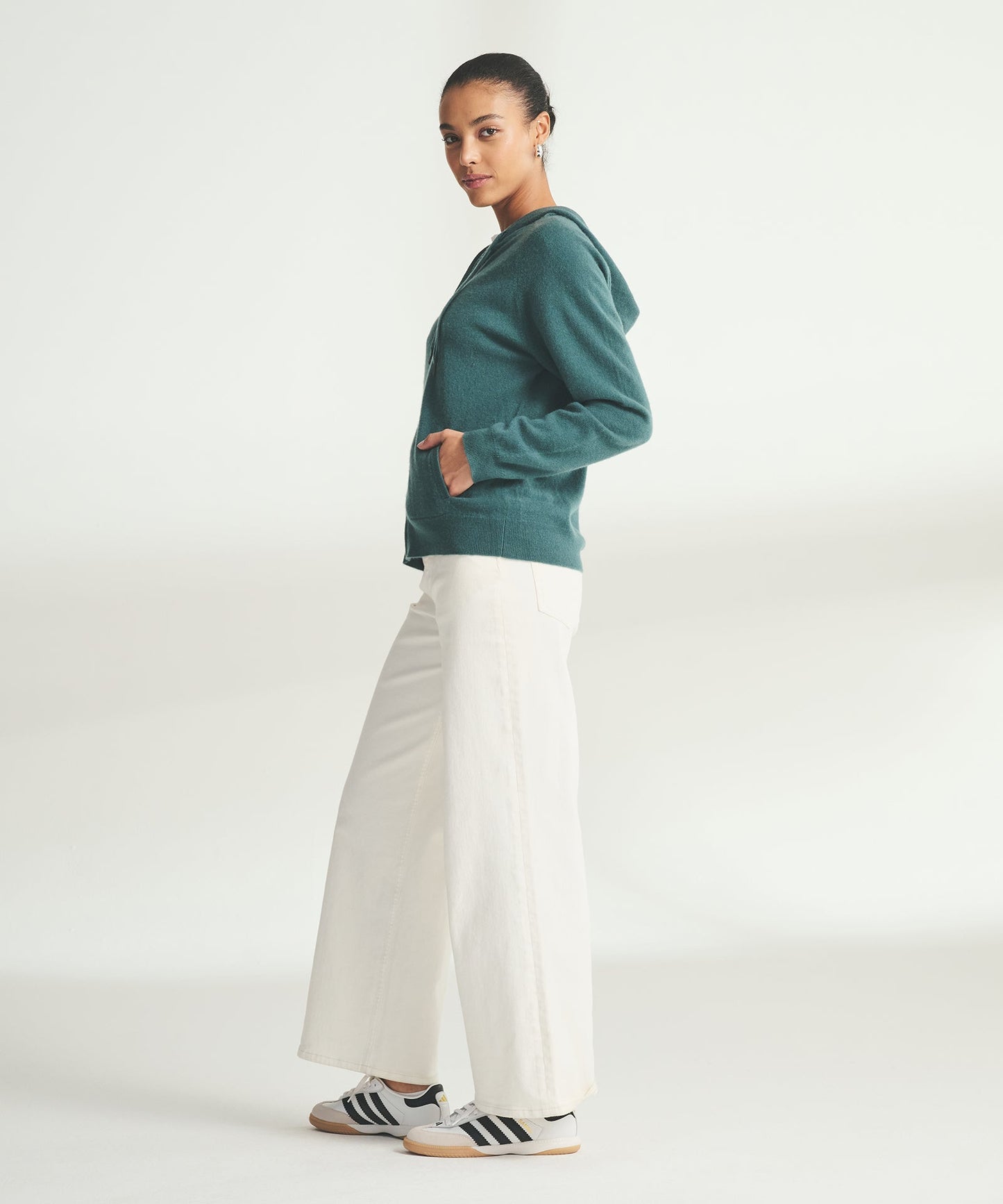 Signature Cashmere Zip Up Hoodie