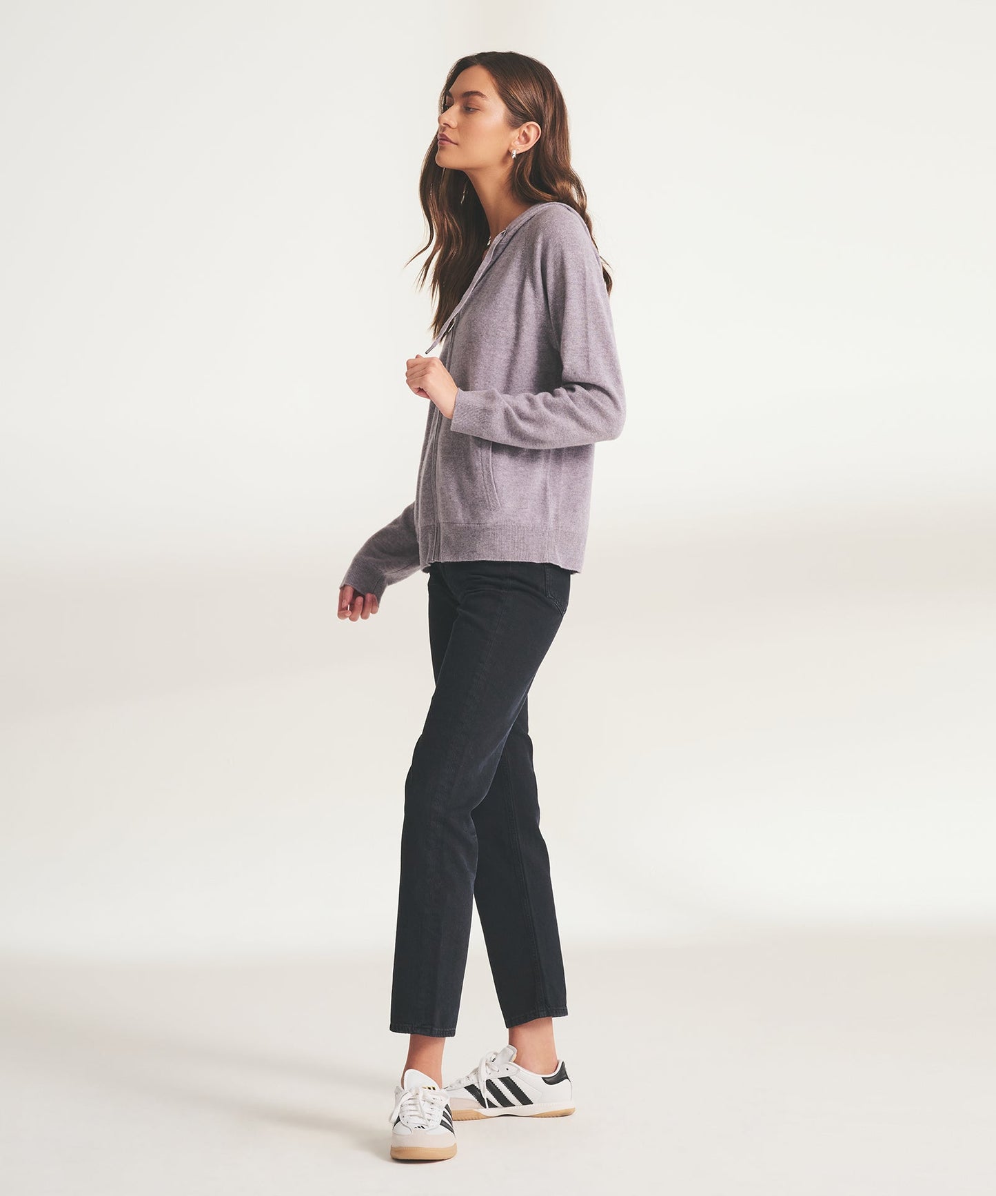 Signature Cashmere Zip Up Hoodie