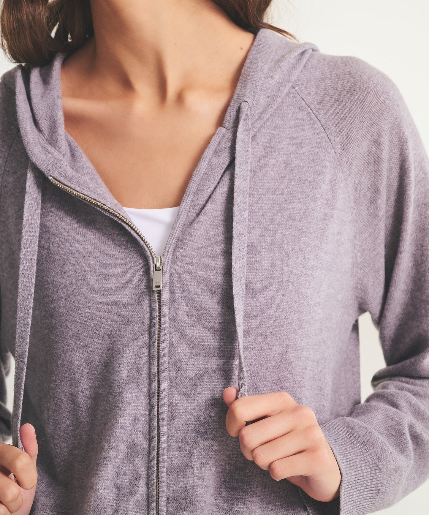 Signature Cashmere Zip Up Hoodie