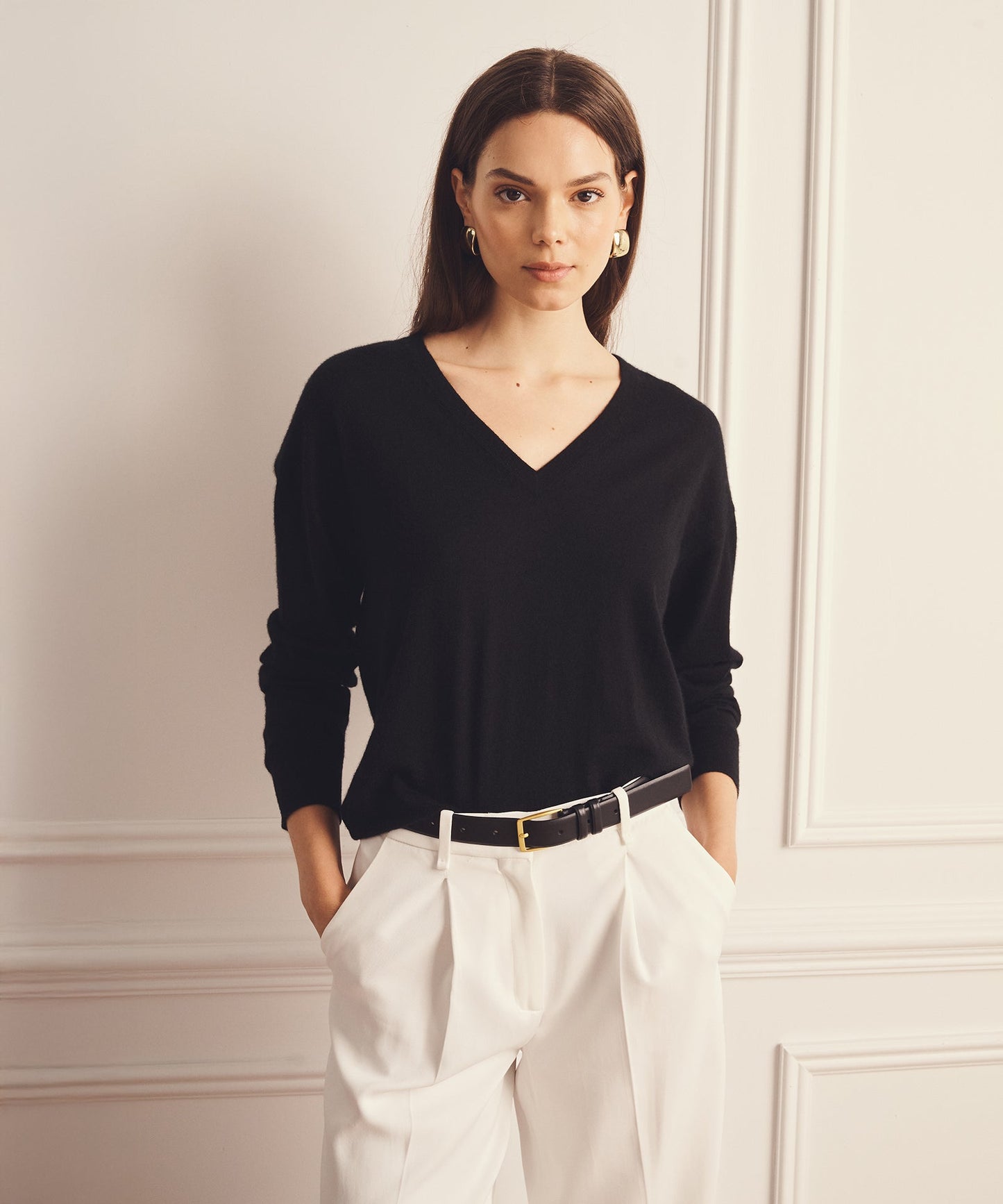 Super Fine Cashmere V-Neck