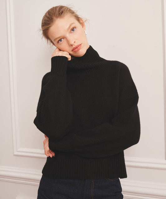 Luxe Cashmere Oversized Turtleneck