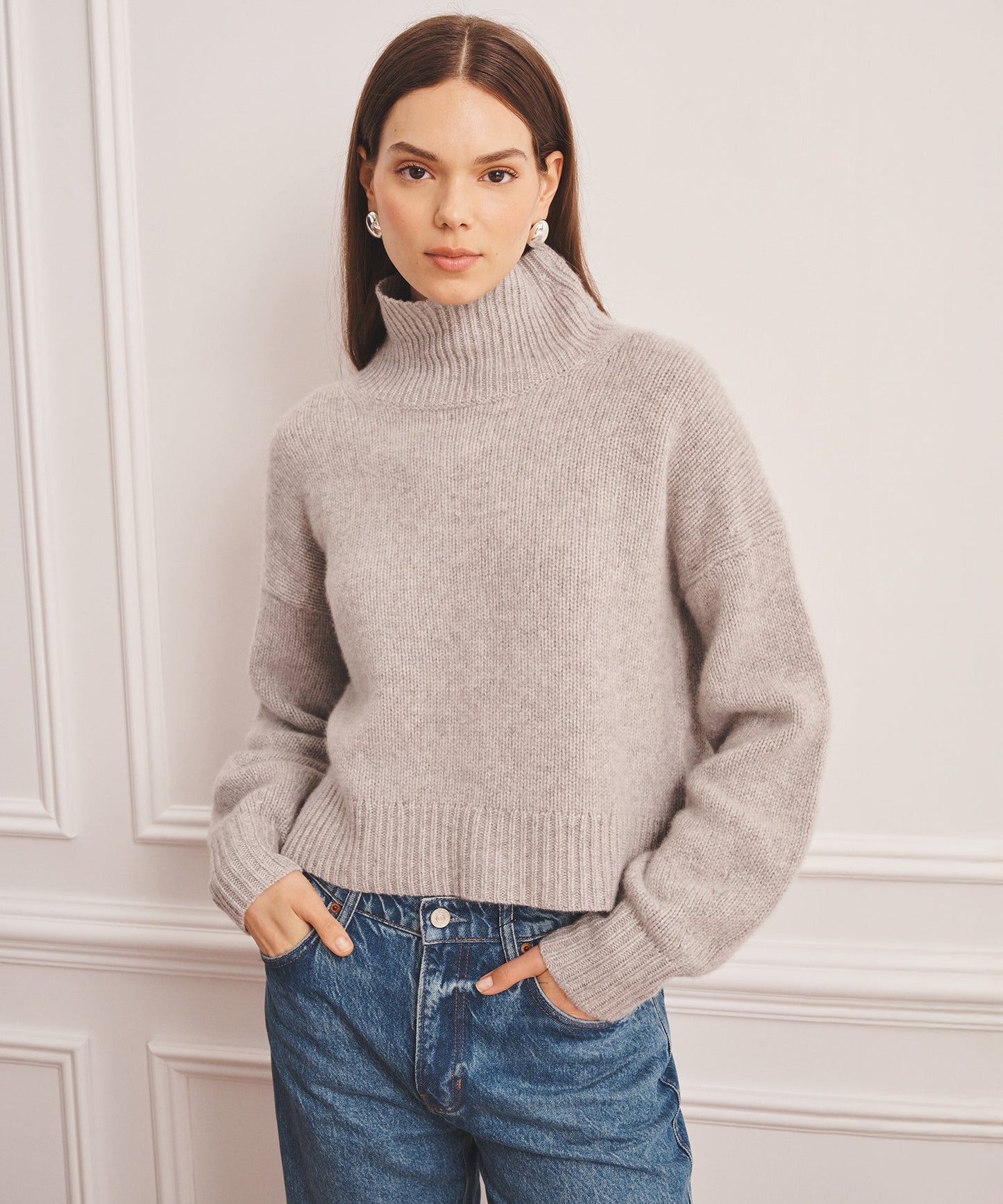 Luxe Cashmere Oversized Turtleneck
