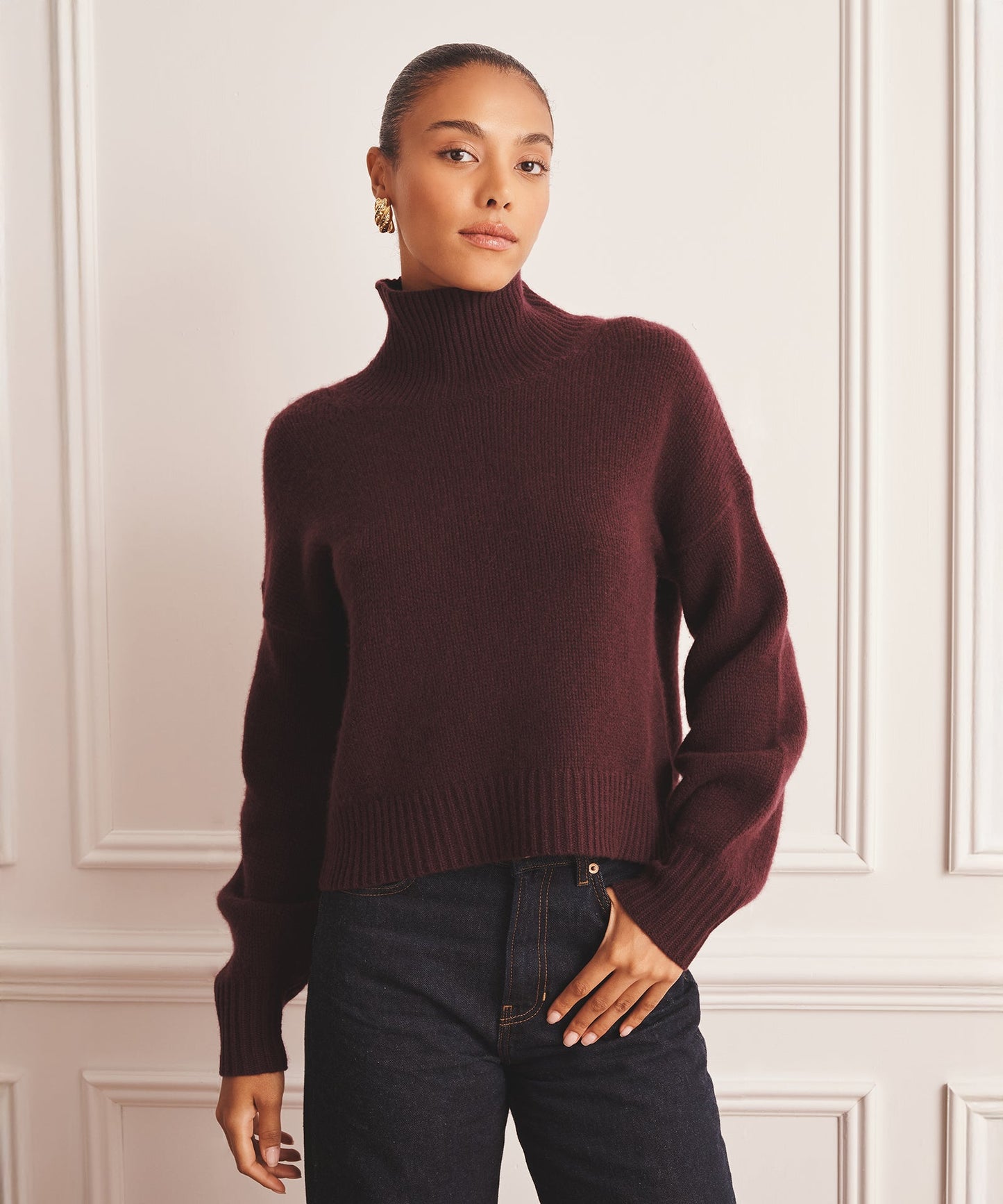 Luxe Cashmere Oversized Turtleneck