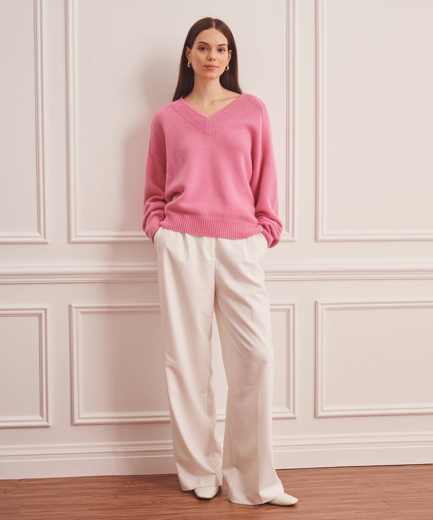 Super Luxe Cashmere V-Neck Sweater