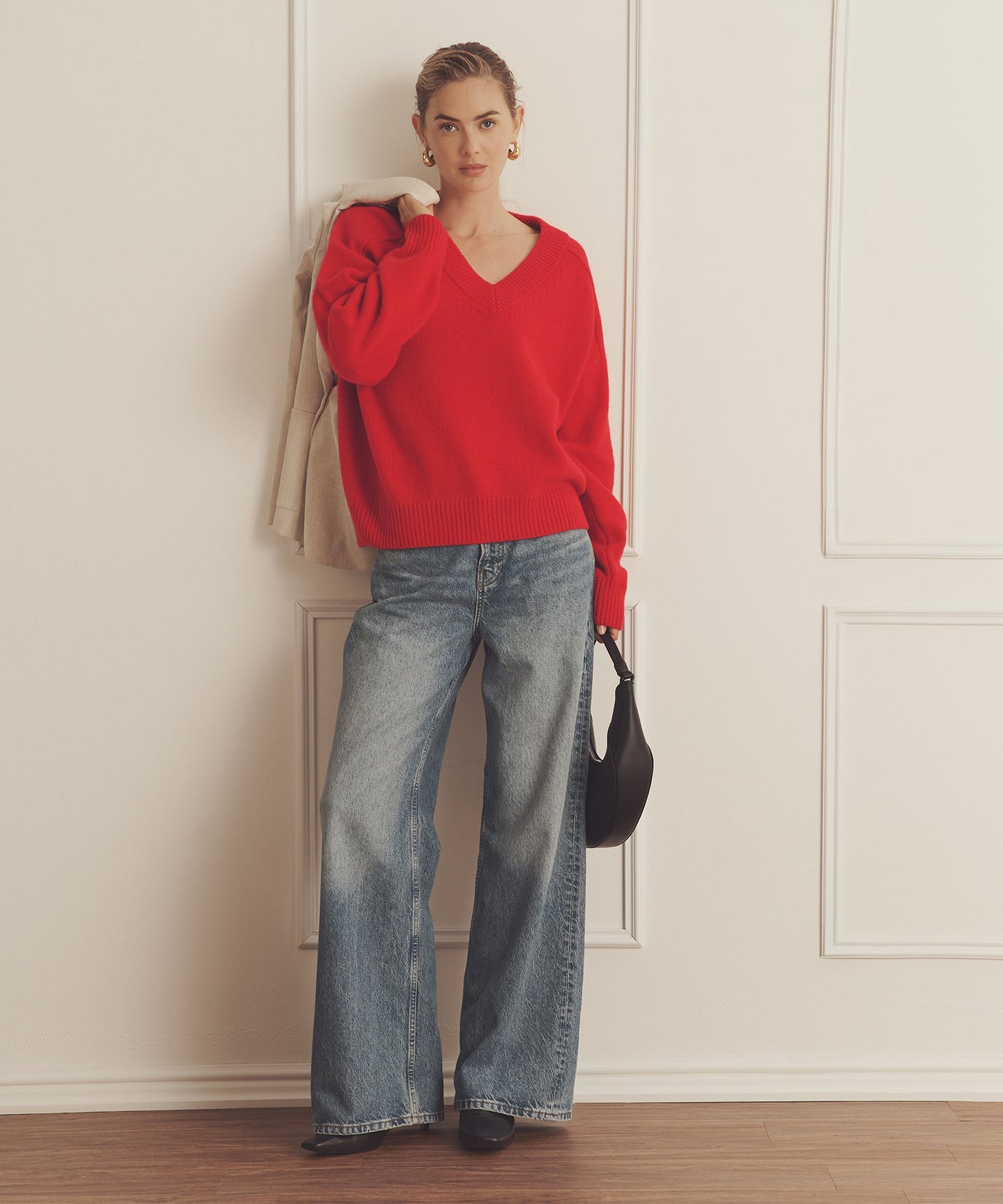 Super Luxe Cashmere V-Neck Sweater