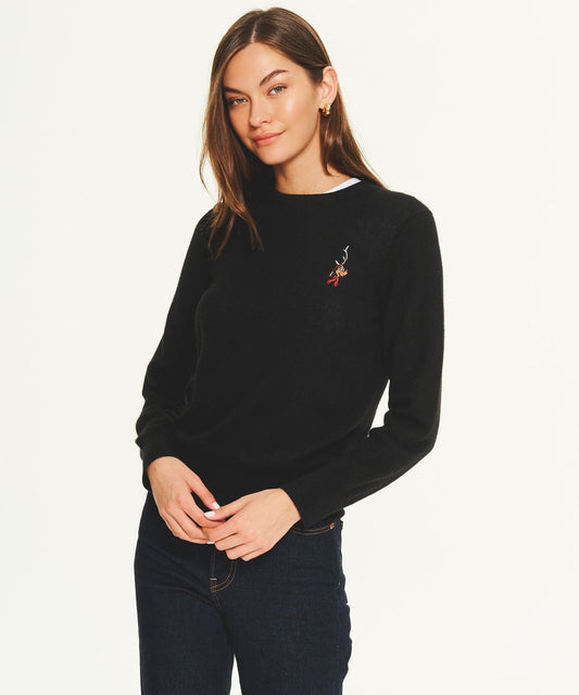 Women's Dr. Seuss The Grinch Max the Dog Cashmere Holiday Sweater