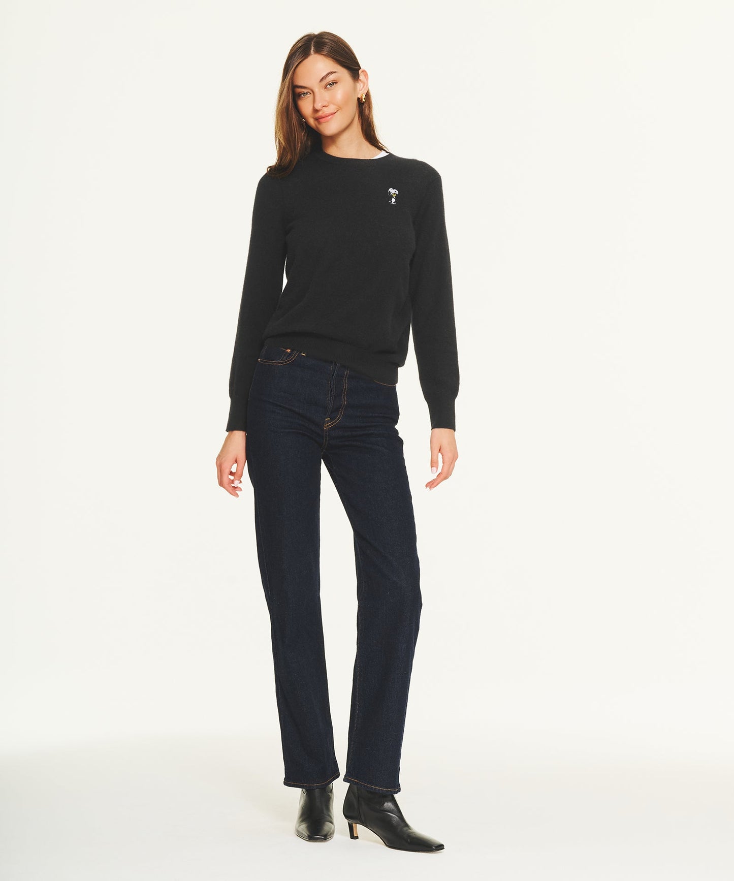 Women's Peanuts Holiday Hug Cashmere Sweater