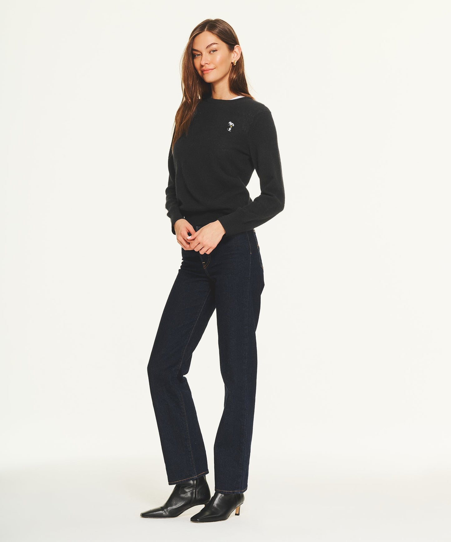 Women's Peanuts Holiday Hug Cashmere Sweater