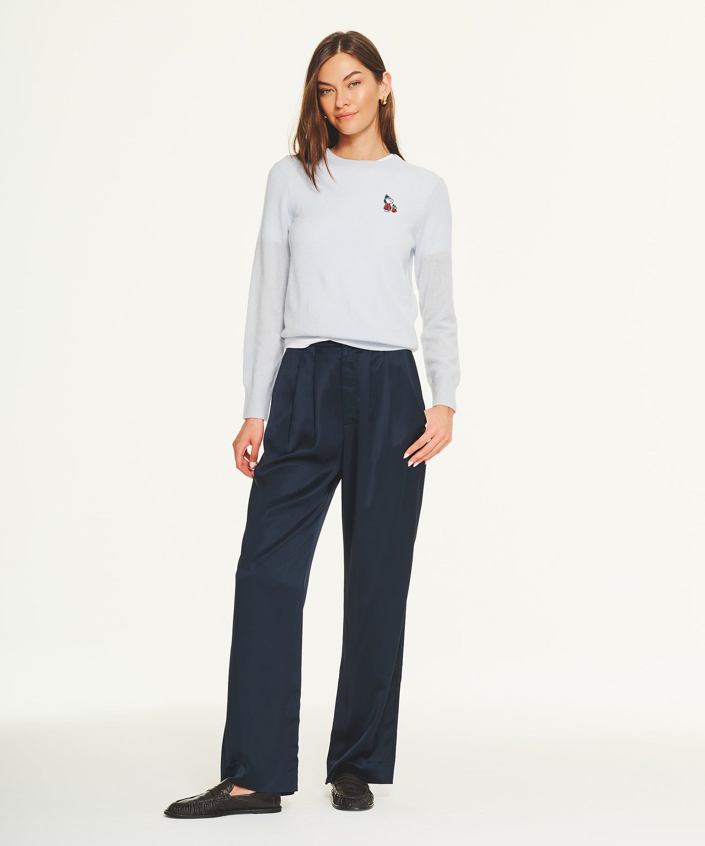 Women's Puffer Snoopy & Woodstock Cashmere Sweater