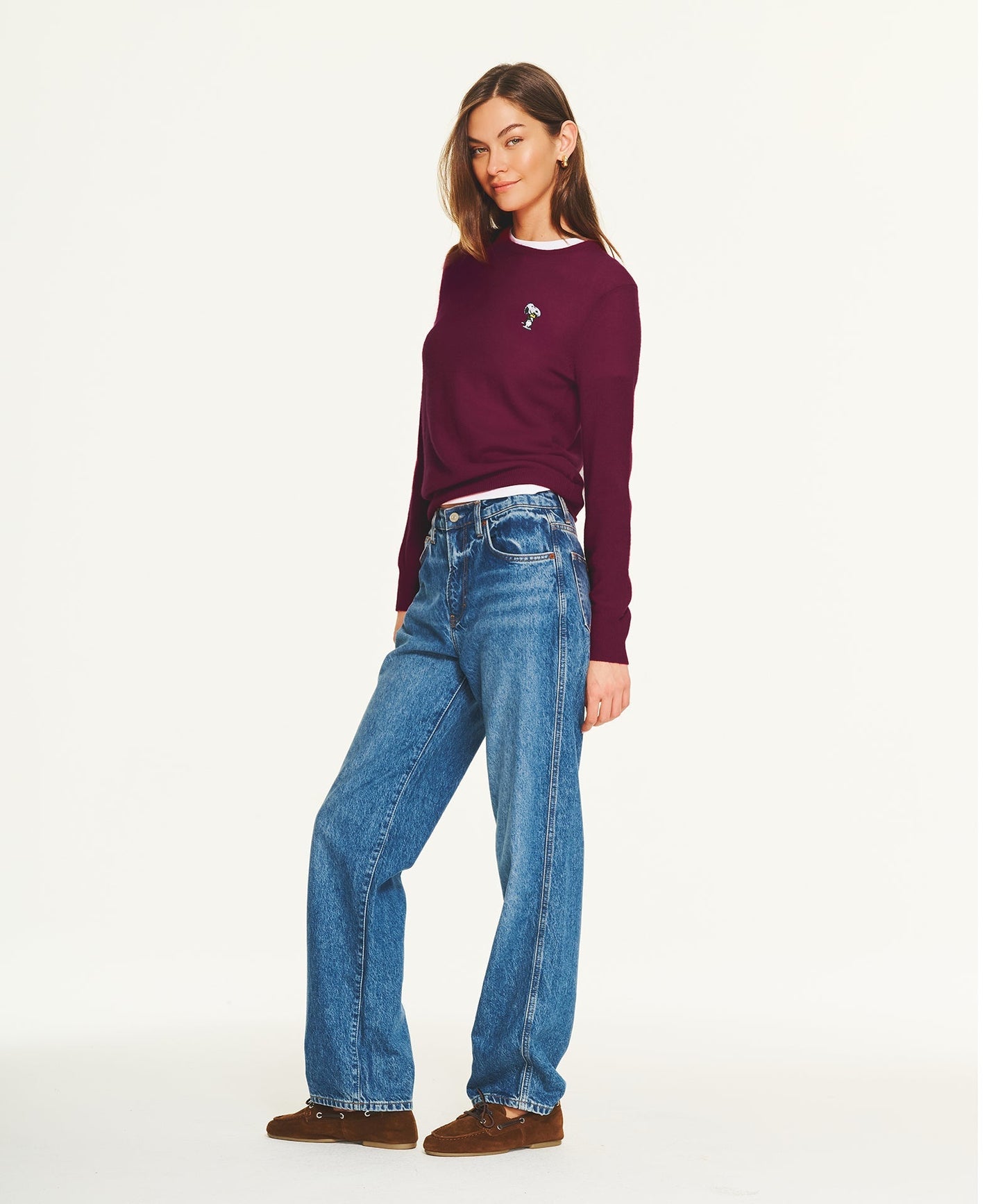 Women's Peanuts Holiday Hug Cashmere Sweater