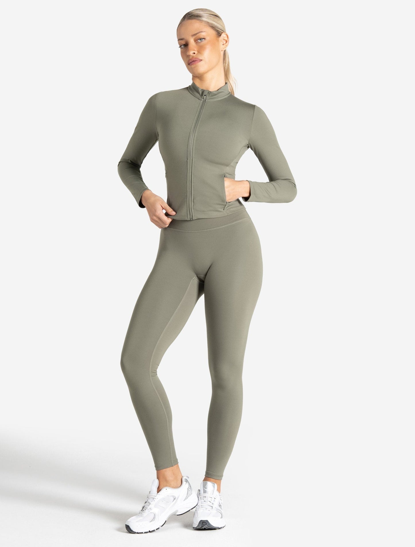 Allure Zip Jacket - Dusky Sage