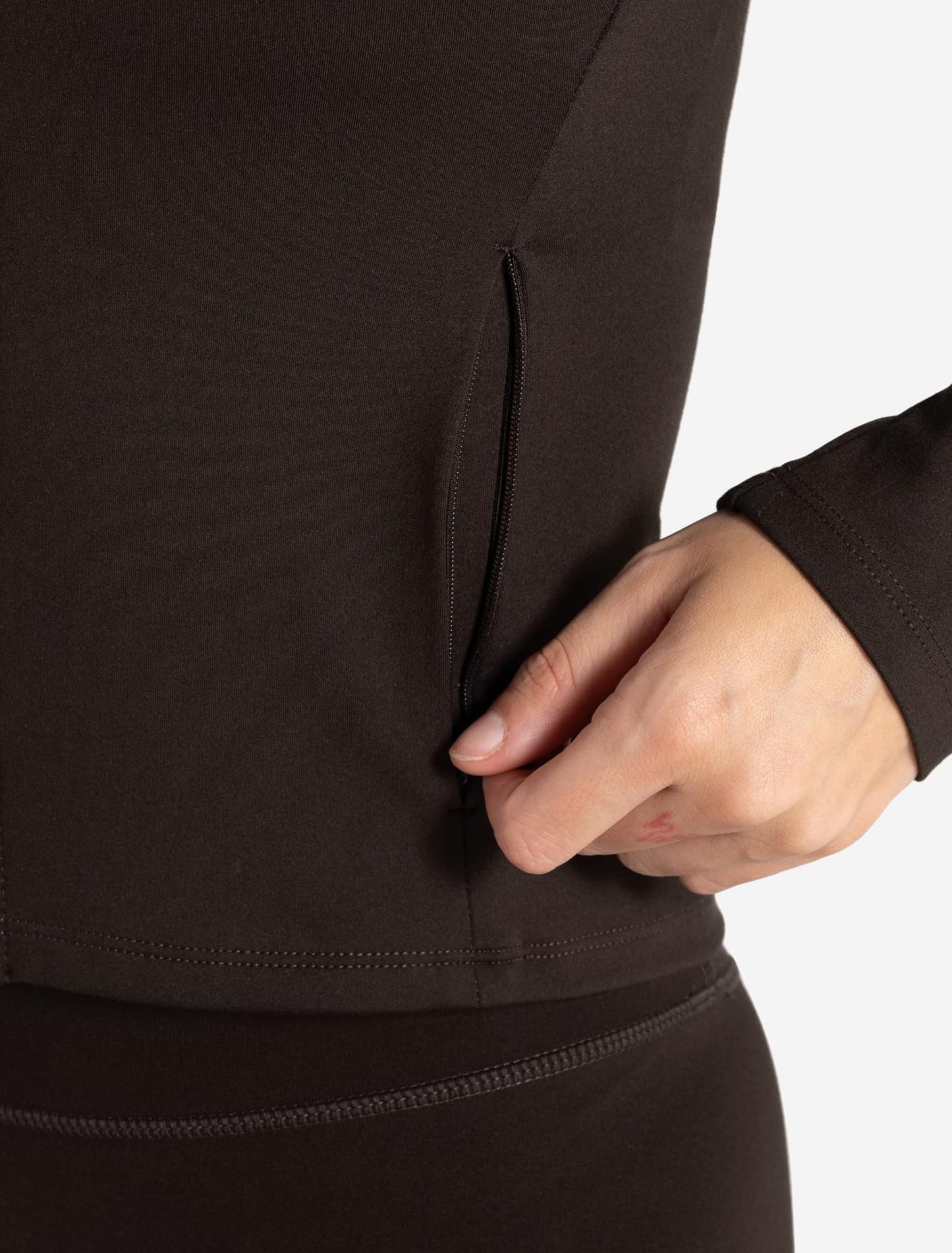 Allure Zip Jacket - Espresso