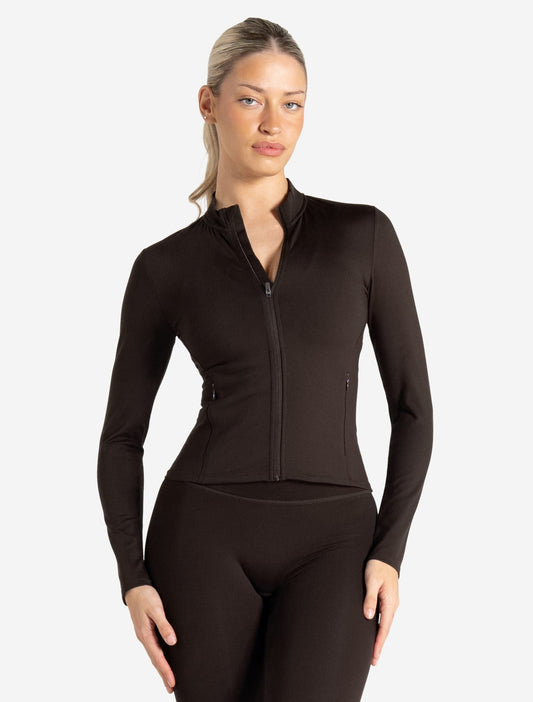 Allure Zip Jacket - Espresso