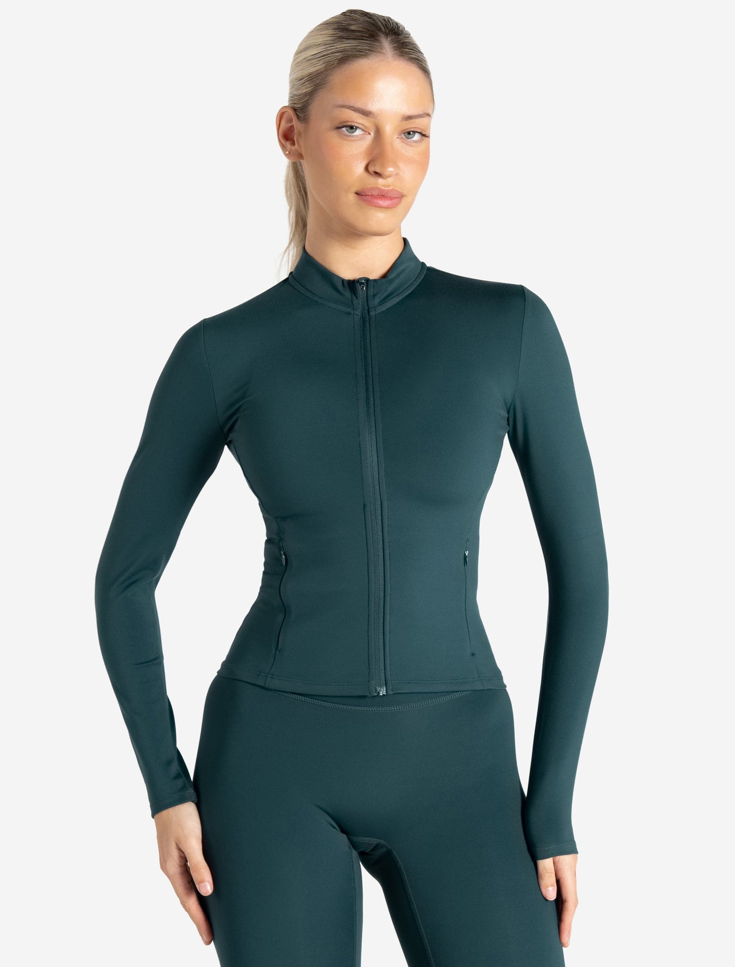 Allure Zip Jacket - Marine Teal