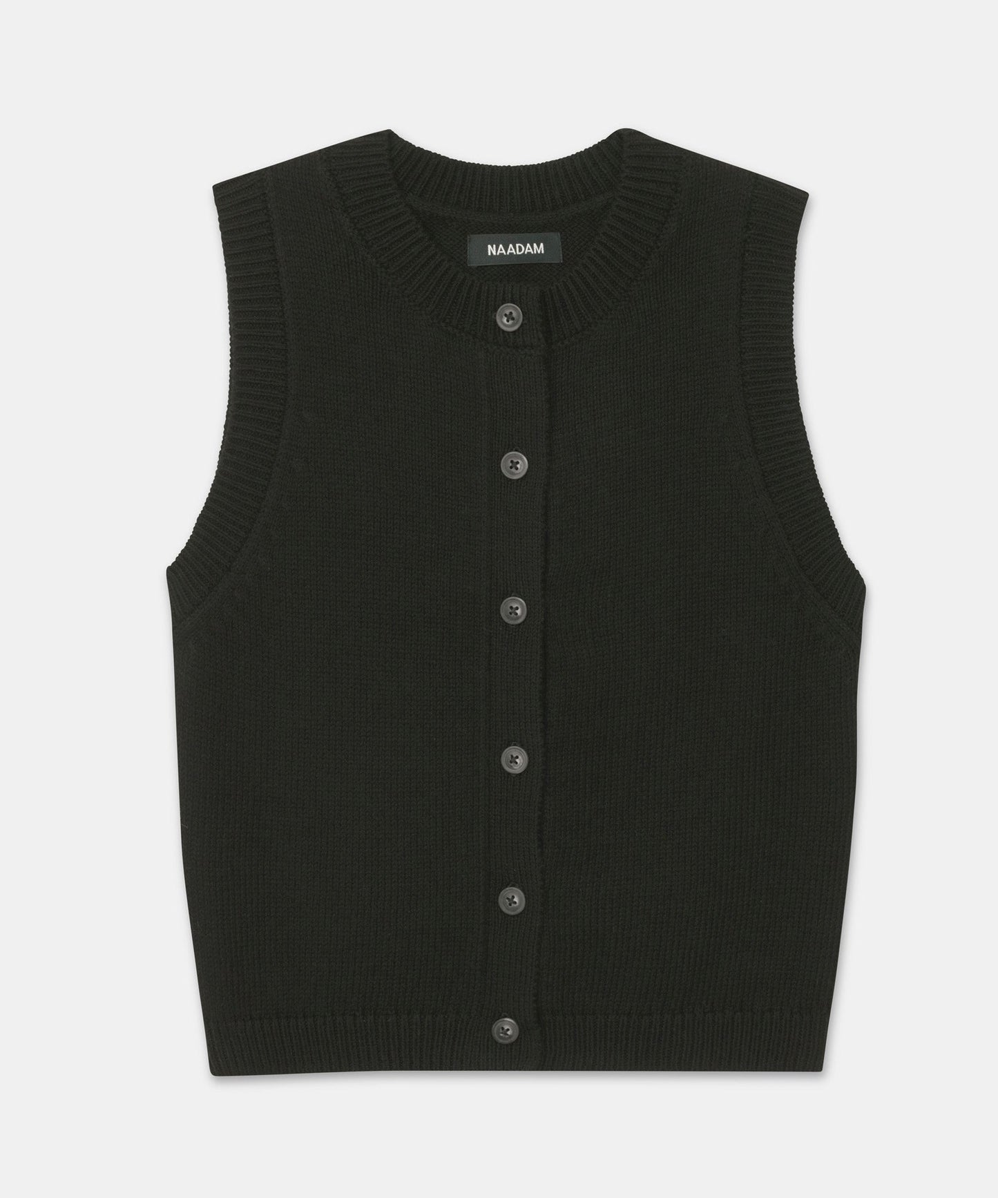 Cotton Sleeveless Cardigan