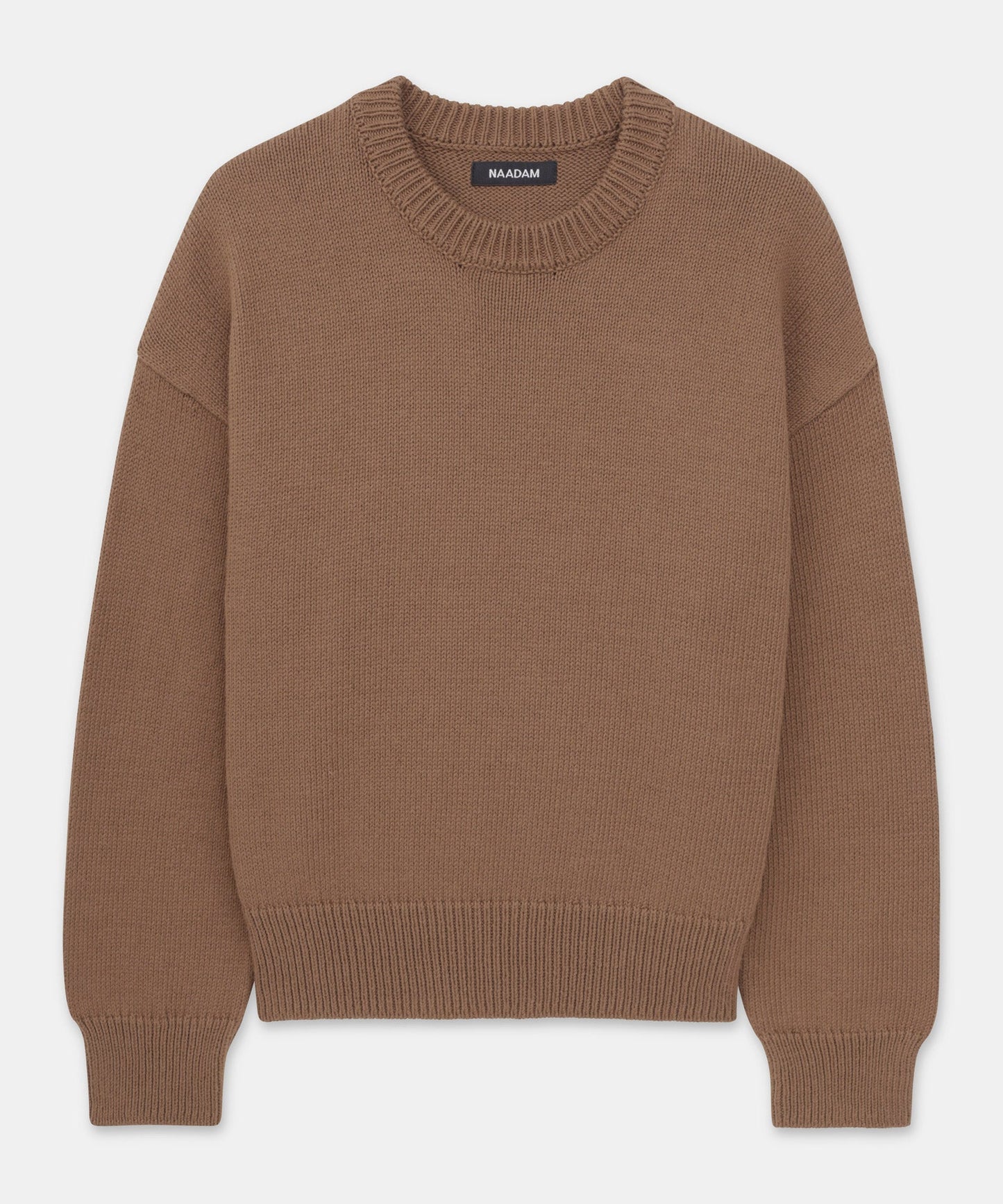 Cotton Relaxed Crewneck Sweater