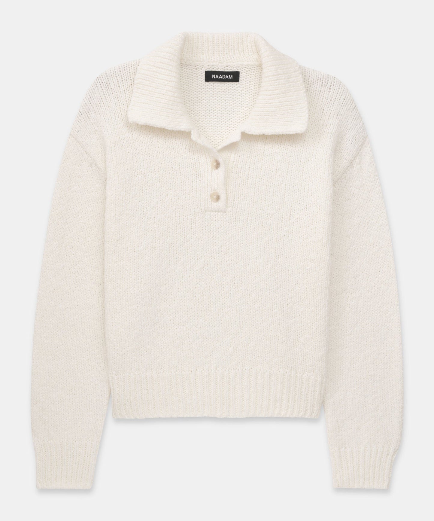 Chunky Cotton Polo Sweater