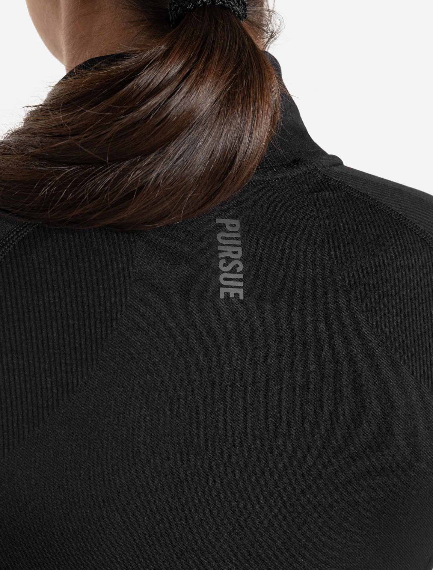 Core Seamless 1/4 Zip - Blackout