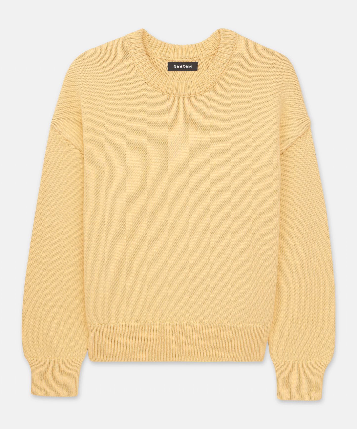 Cotton Relaxed Crewneck Sweater