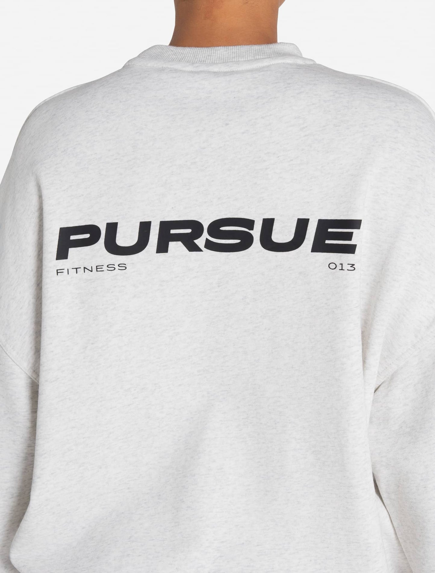 Oversized Sweatshirt - Light Melange Grey