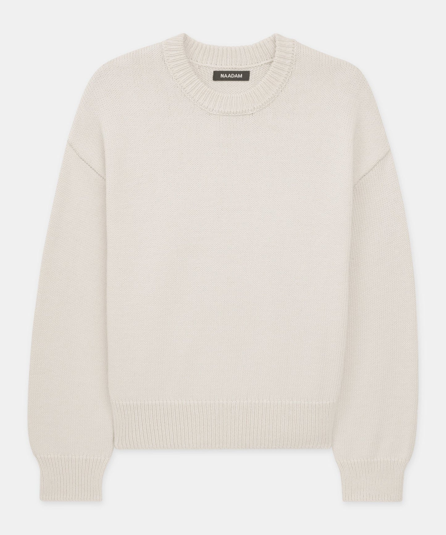 Cotton Relaxed Crewneck Sweater