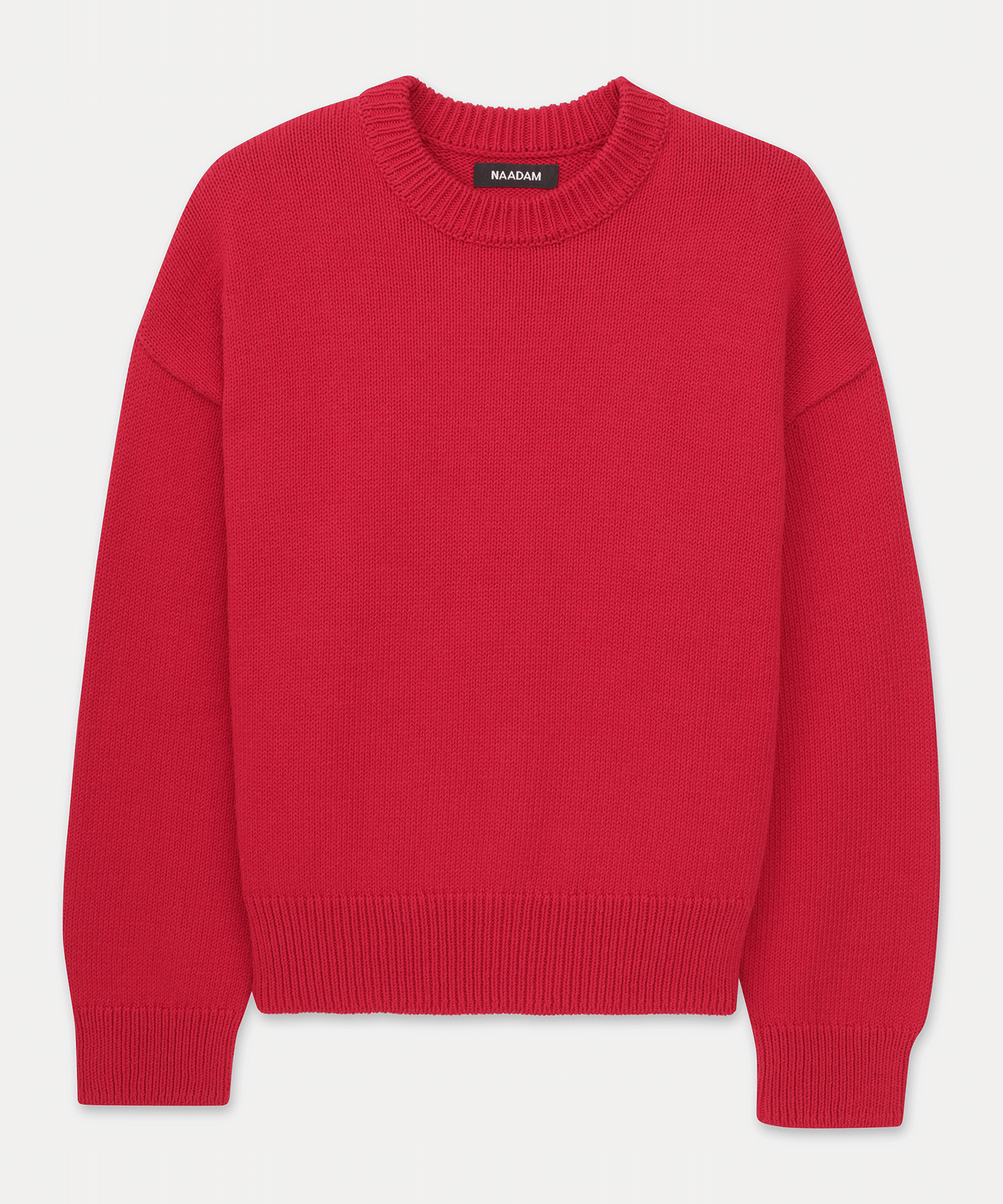 Cotton Relaxed Crewneck Sweater