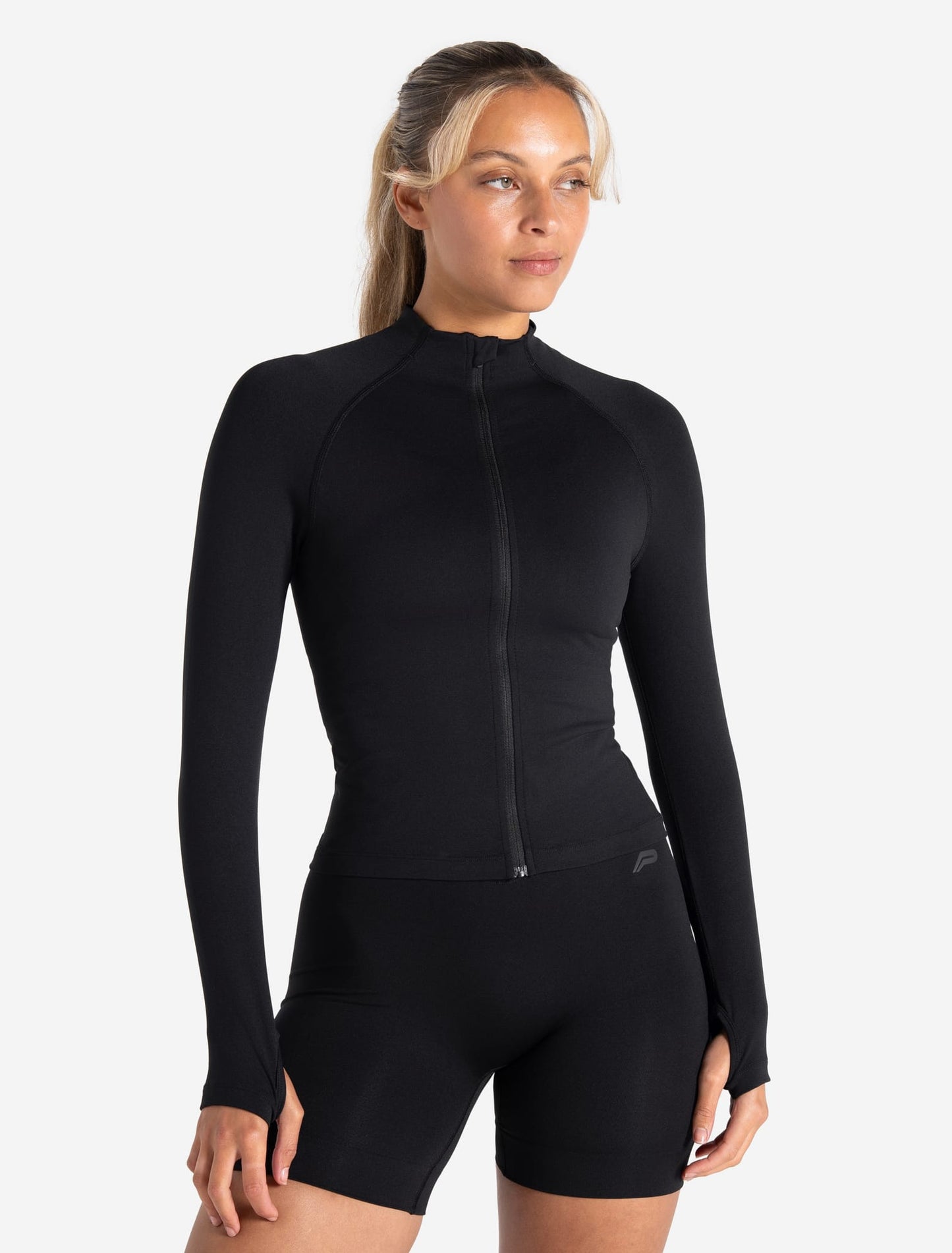 Sculpt Seamless Zip Jacket - Black