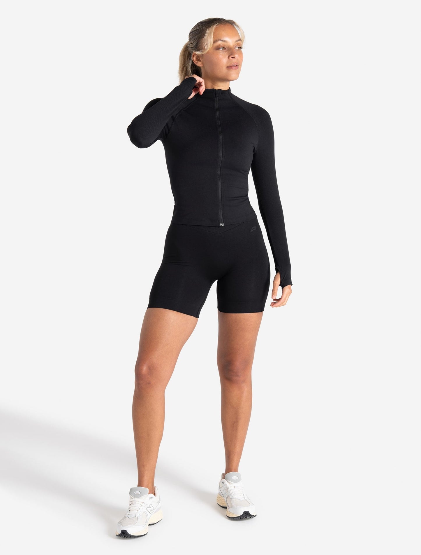 Sculpt Seamless Zip Jacket - Black