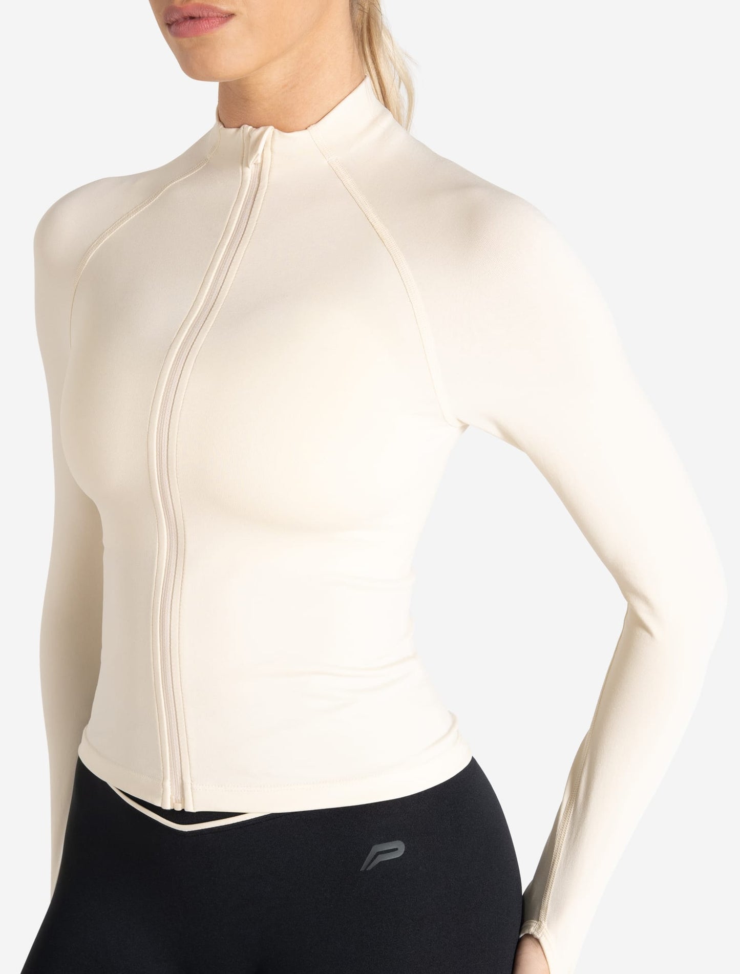 Sculpt Seamless Zip Jacket - Marshmallow